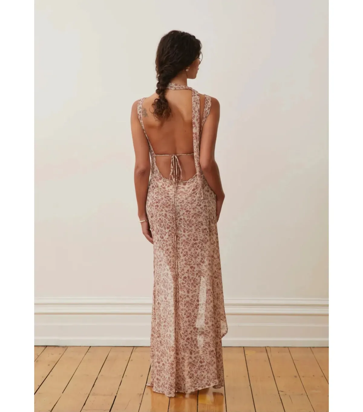 Arcina Ori Amelie Dress in Floral Mauve Size L / AU 12 - Image 3