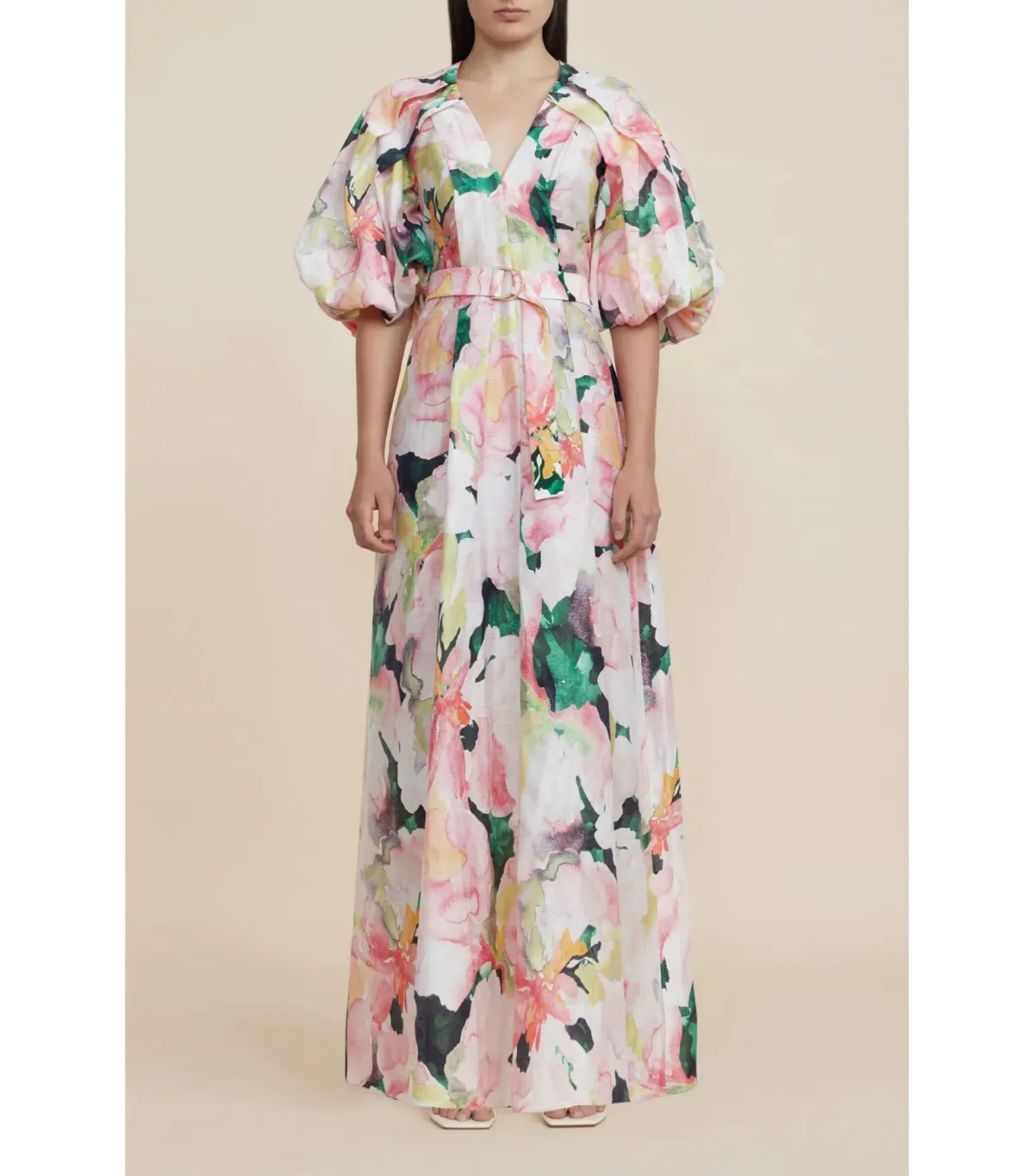 Acler  Clayton Maxi Dress in Daphne Posy Size AU 14  - Image 6