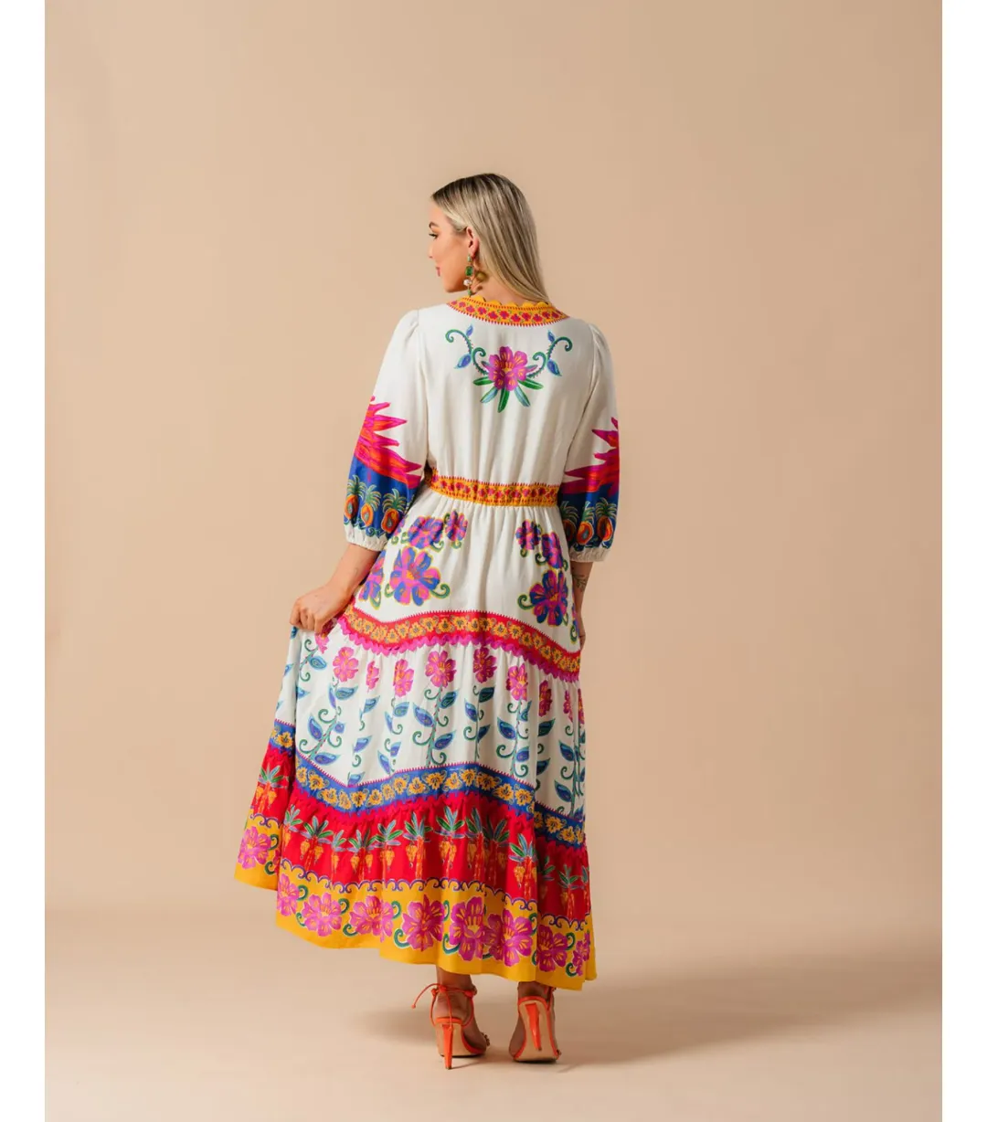 Farm Rio Vivid Garden Maxi Dress Multi Size S / AU 8 for rent on The Volte - main image