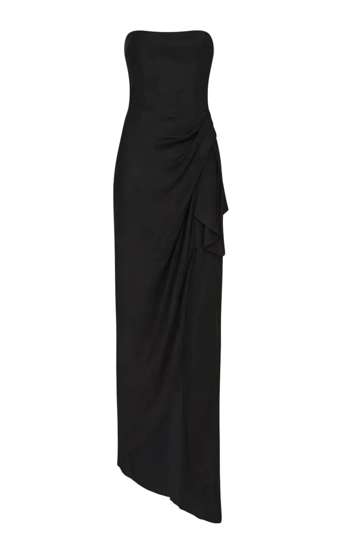 Manning Cartell Asymmetrical Games Strapless Gown Black Size 8 - Image 5