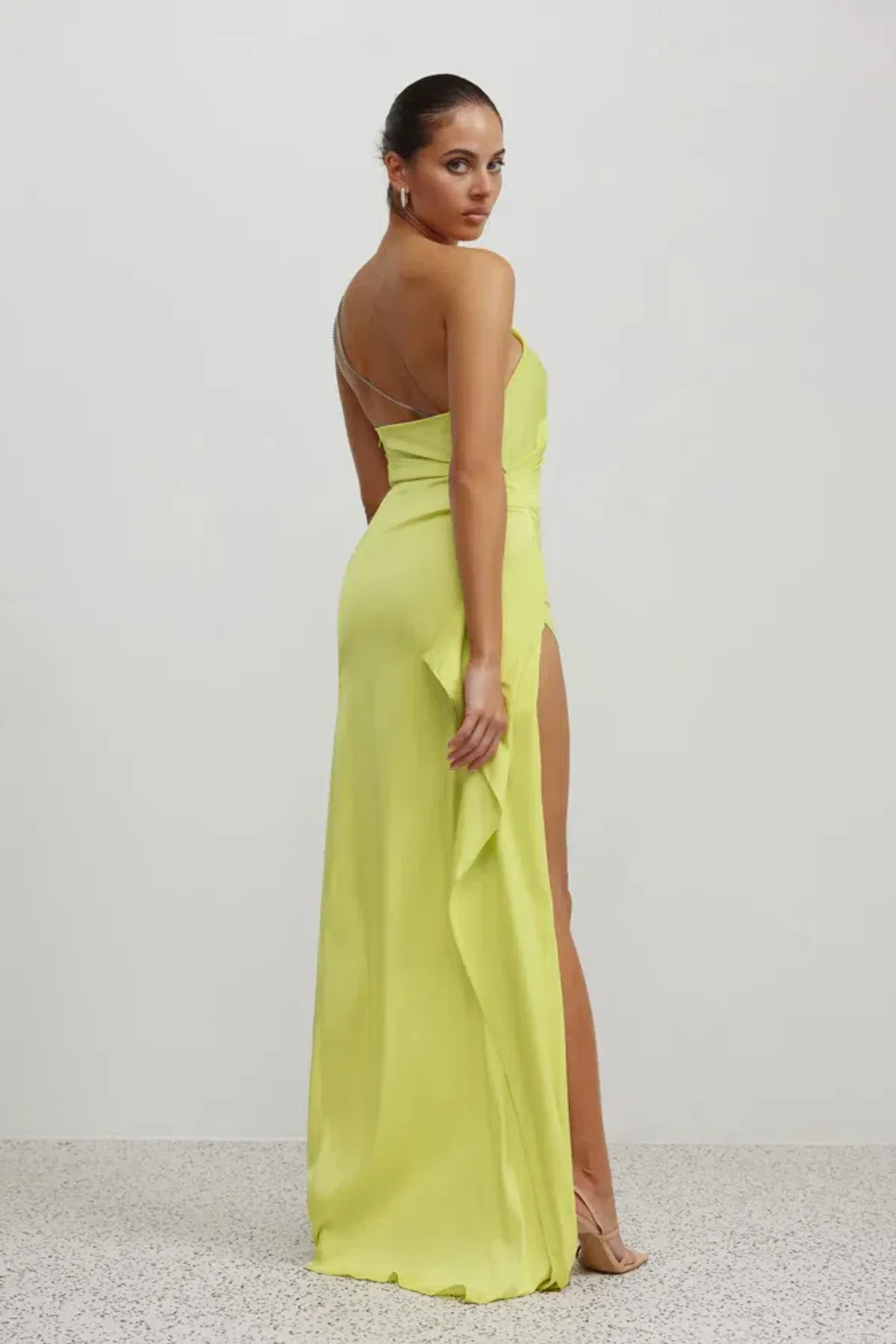 Lexi Samira Dress in Mojito Diamante Strap Size 8 - Image 3