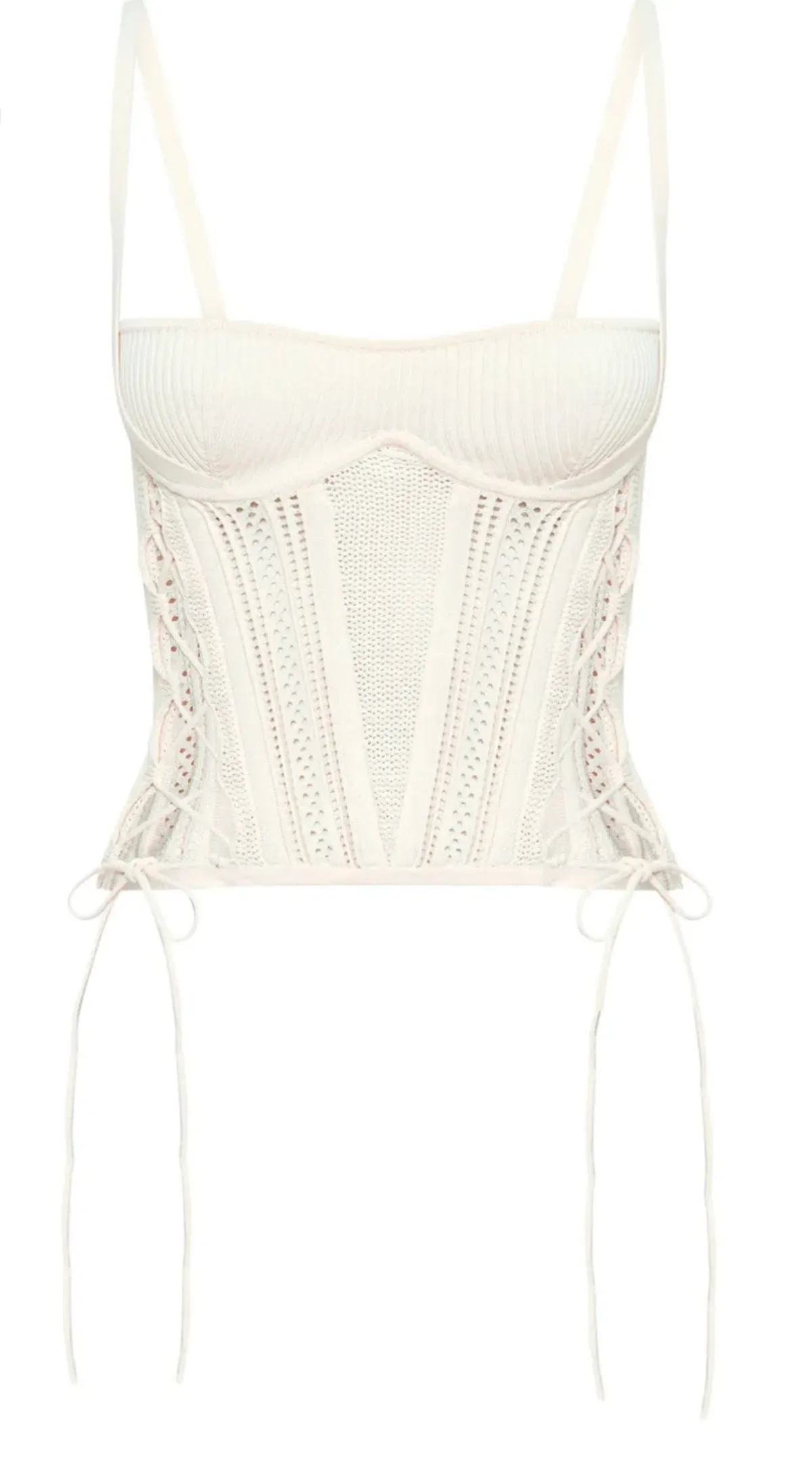 Dion Lee Laced Openwork Corset Cream Size XS / AU 6 - Image 4