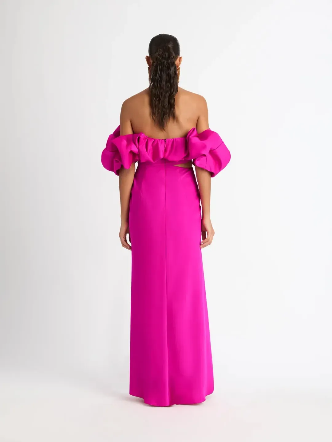 Sheike Margot Maxi Dress Magenta Pink Size 6  for rent on The Volte - main image