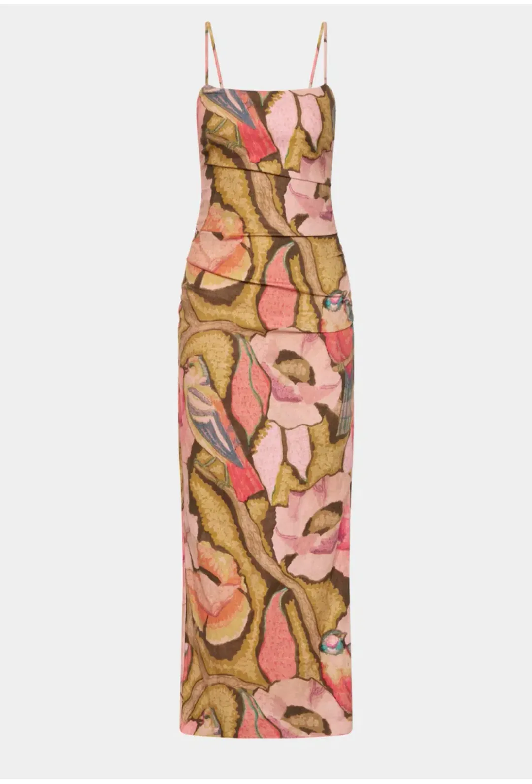 Sir the Label Talulah Column Midi Dress Sanderling Floral Size 0P / AU 6 Petite for rent on The Volte - main image
