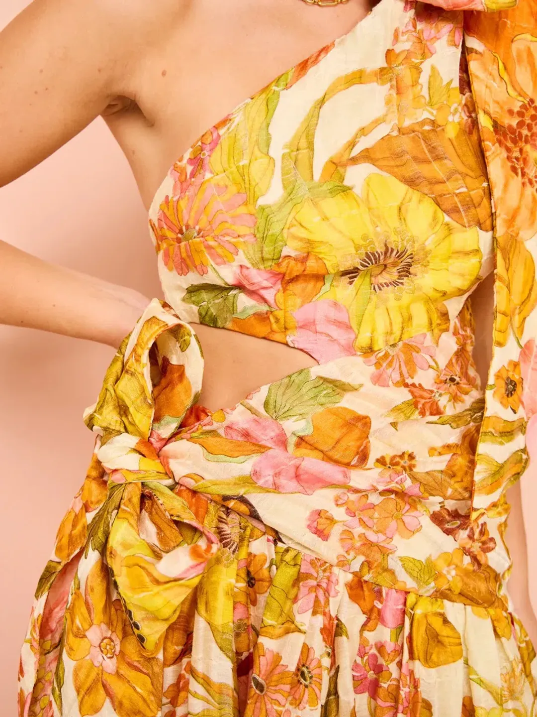 Alemais Silas One Shoulder Maxi Gown Multi Size 8 for rent on The Volte - main image