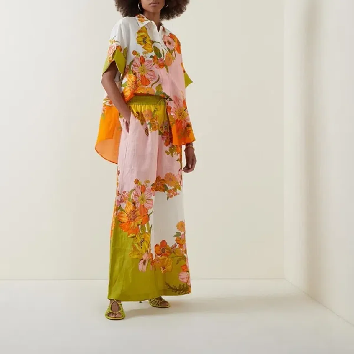 ALEMAIS Silas Shirt & Pant Set Floral Multi Size 10 - Image 2