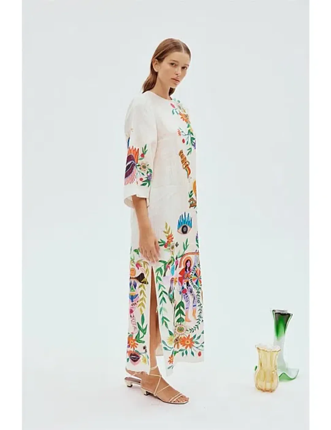 ALEMAIS Meagan Midi Dress Print Size 8 AU for rent on The Volte - main image
