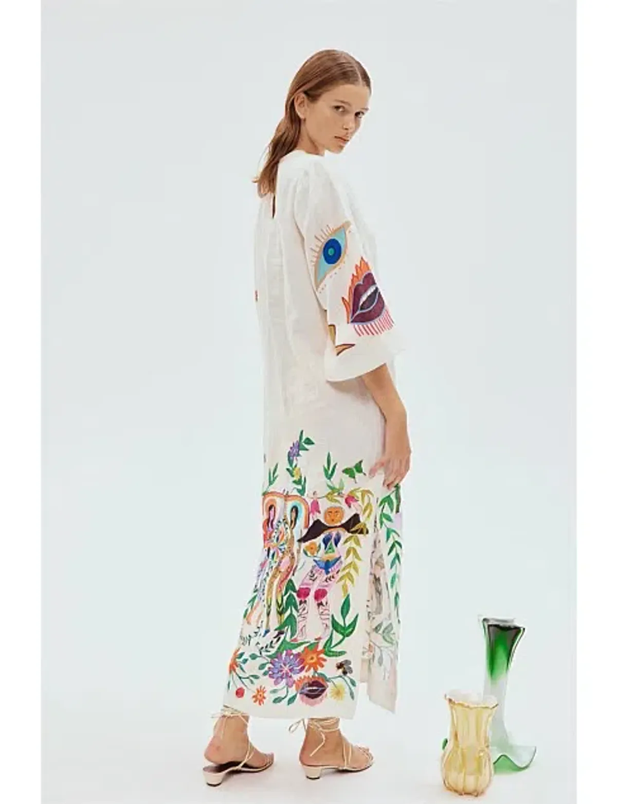 ALEMAIS Meagan Midi Dress Print Size 8 AU - Image 8