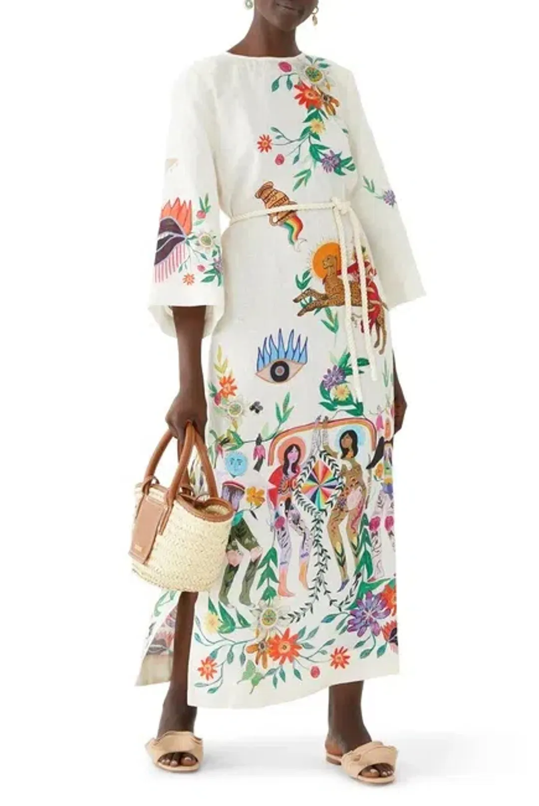 ALEMAIS Meagan Midi Dress Print Size 8 AU for rent on The Volte - main image