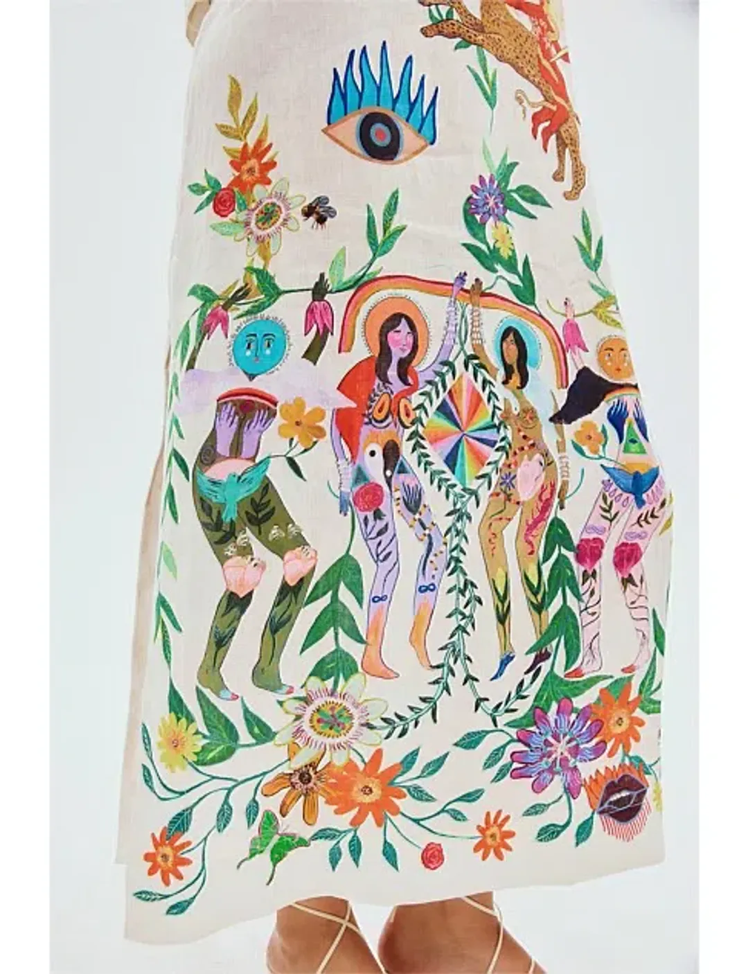 ALEMAIS Meagan Midi Dress Print Size 8 AU for rent on The Volte - main image