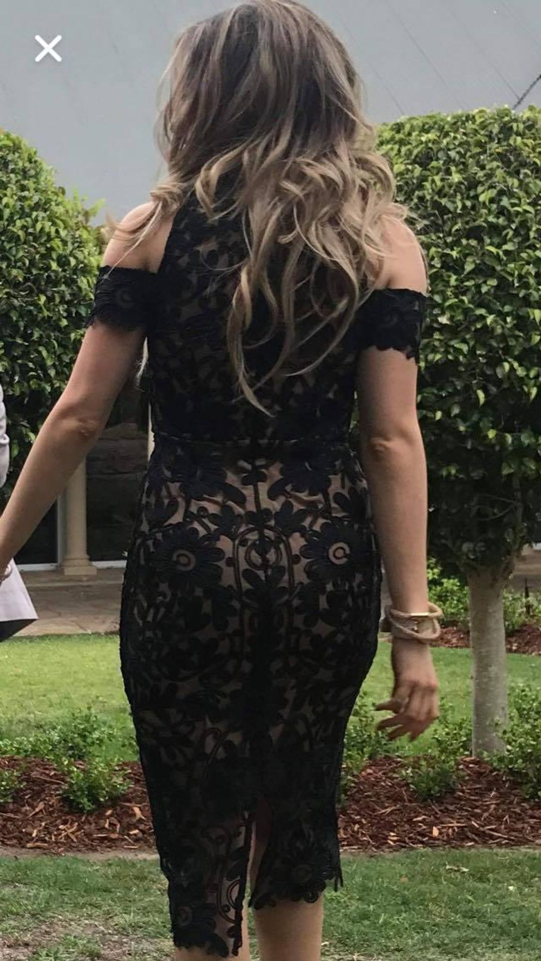 THURLEY Eden Midi Dress Black Size 8  for rent on The Volte - main image