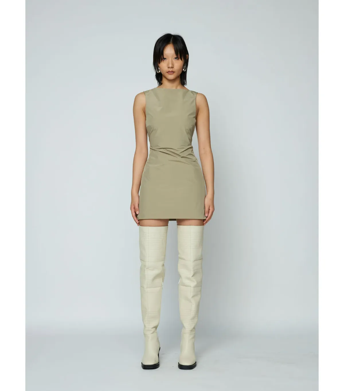 Wynn Hamlyn Sophia Mini Dress Cactus Green Size AU 6  - Image 1