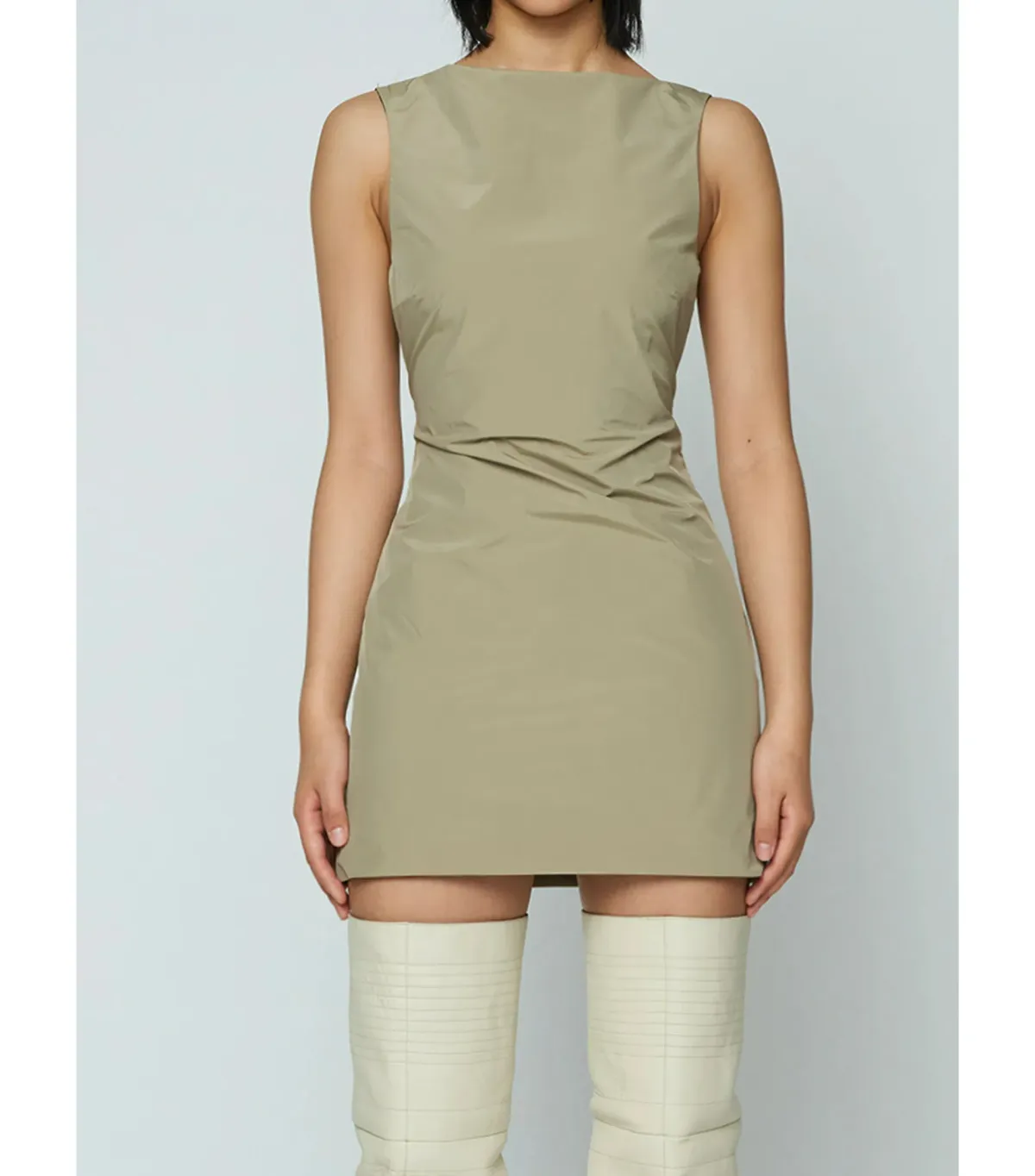 Wynn Hamlyn Sophia Mini Dress Cactus Green Size AU 6  - Image 4