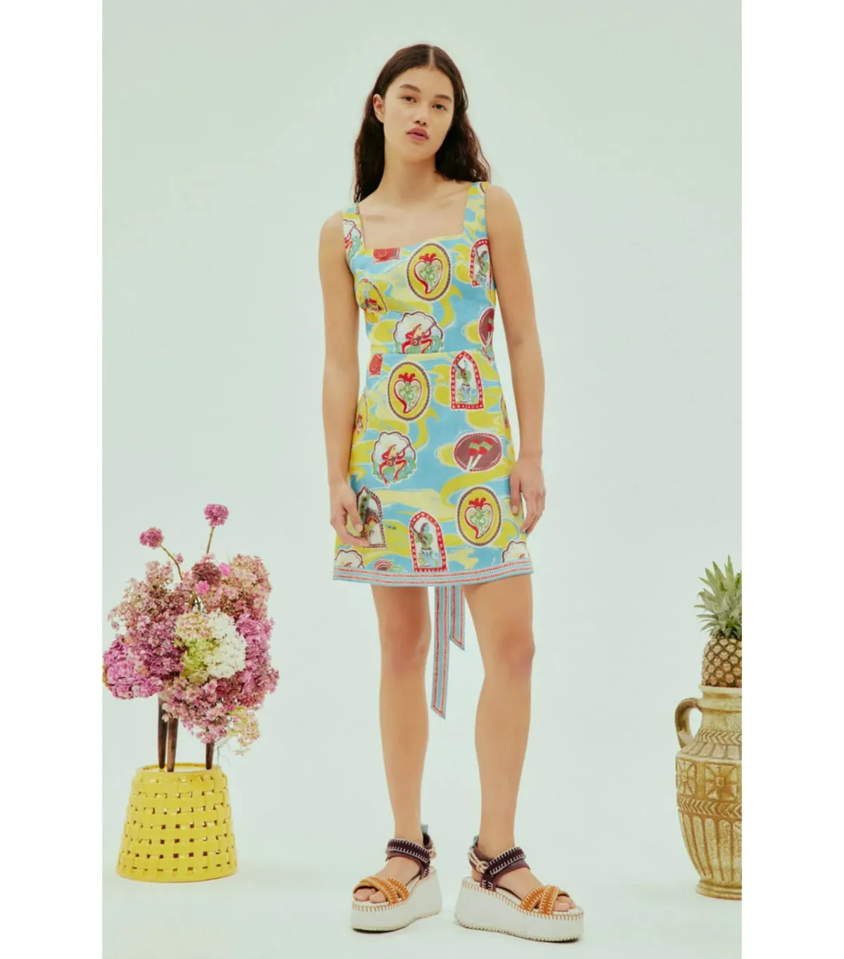 Alemais Emilio Mini Dress Multi Size AU 12 - Image 1