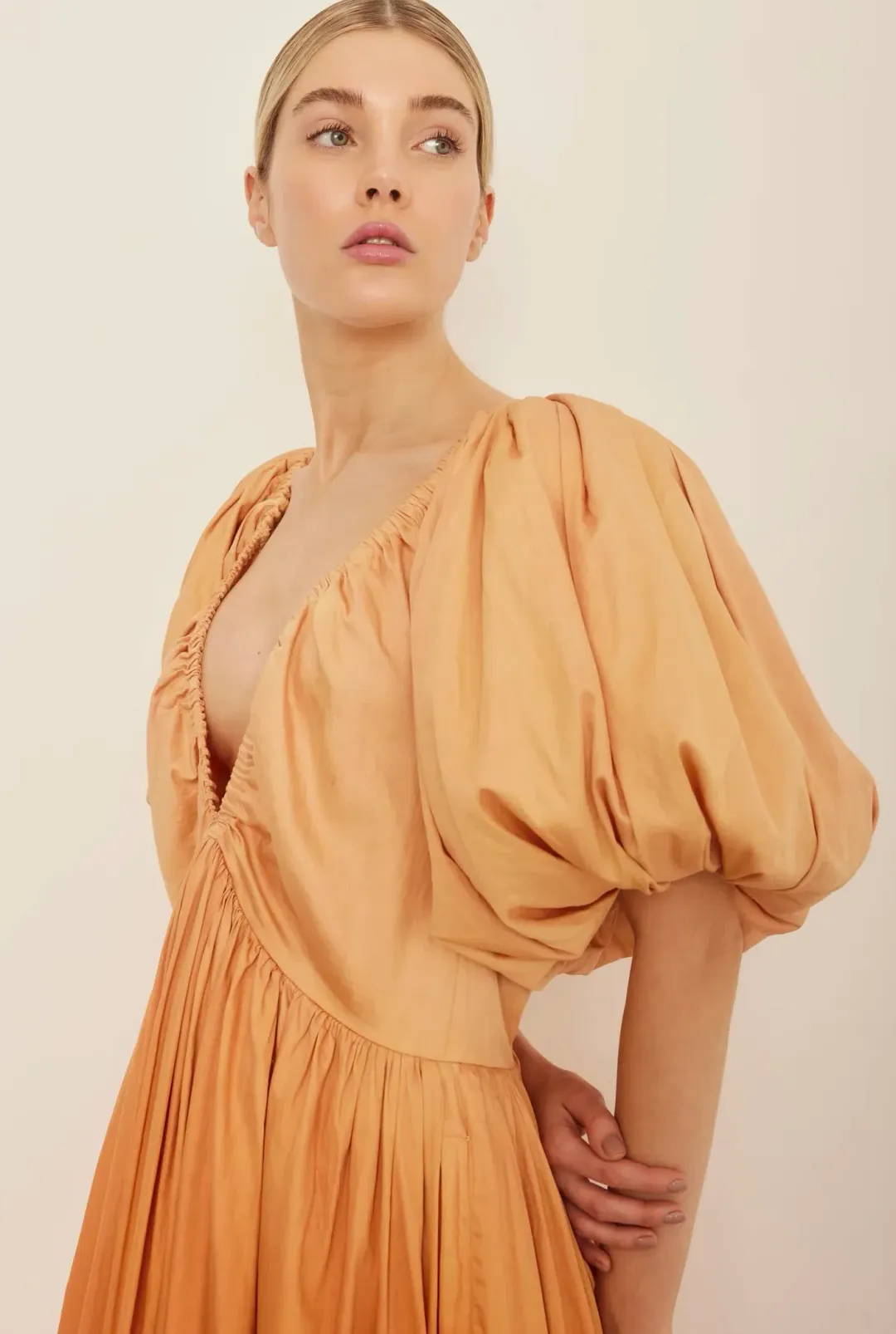 Rooh Collective Birthday Gown in Orange Ombre Size S for rent on The Volte - main image