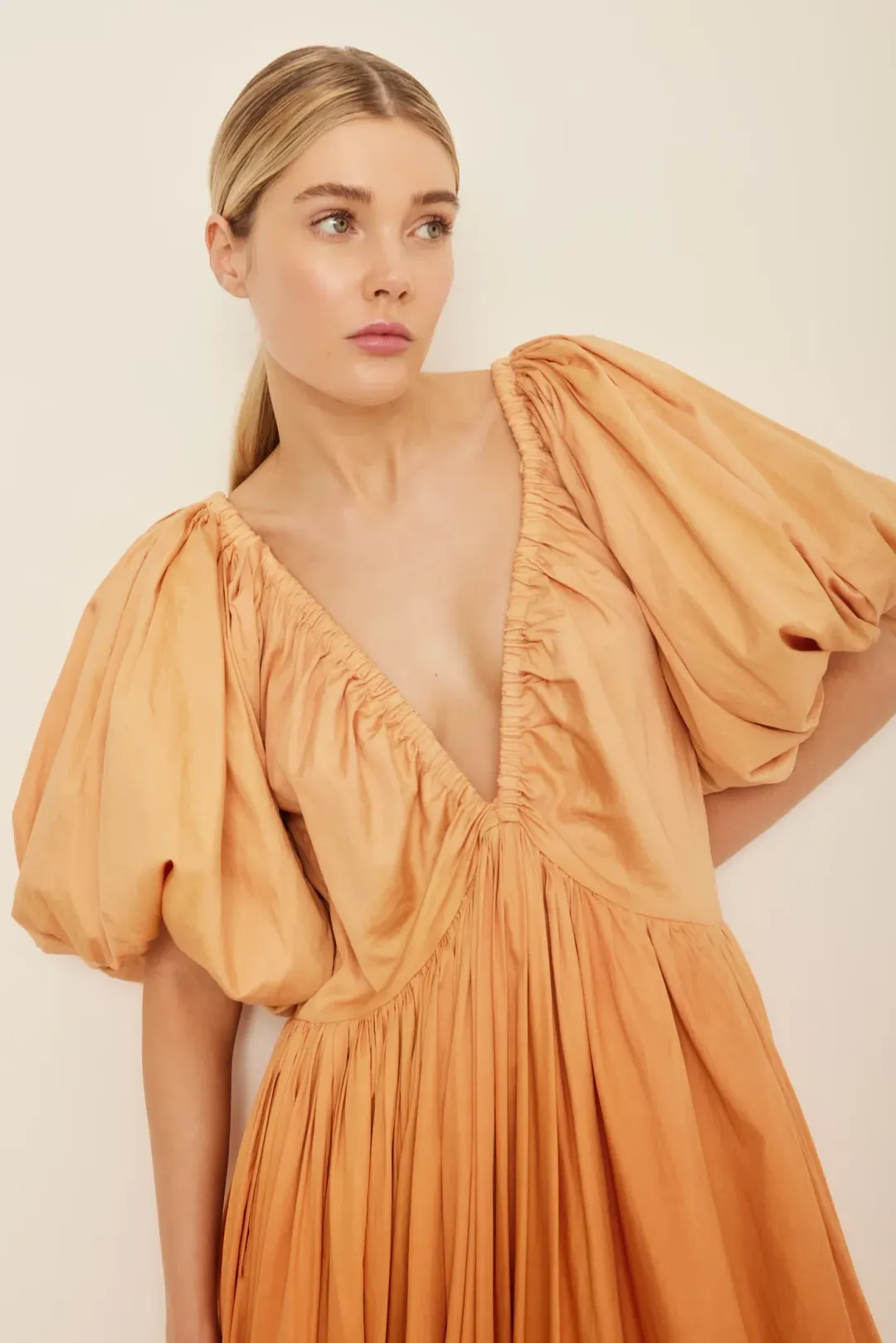 Rooh Collective Birthday Gown in Orange Ombre Size S for rent on The Volte - main image