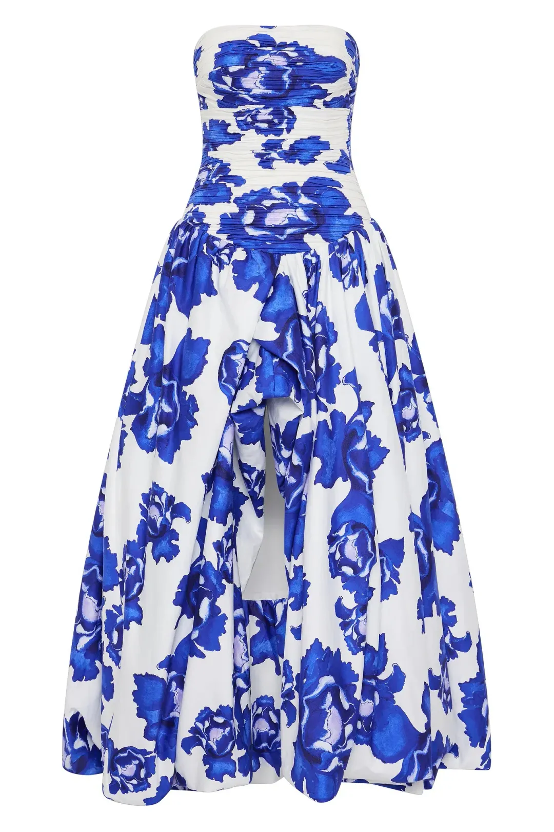 Aje Behold Maxi Dress Boldly Blooming Cobalt Floral Size 8 for rent on The Volte - main image