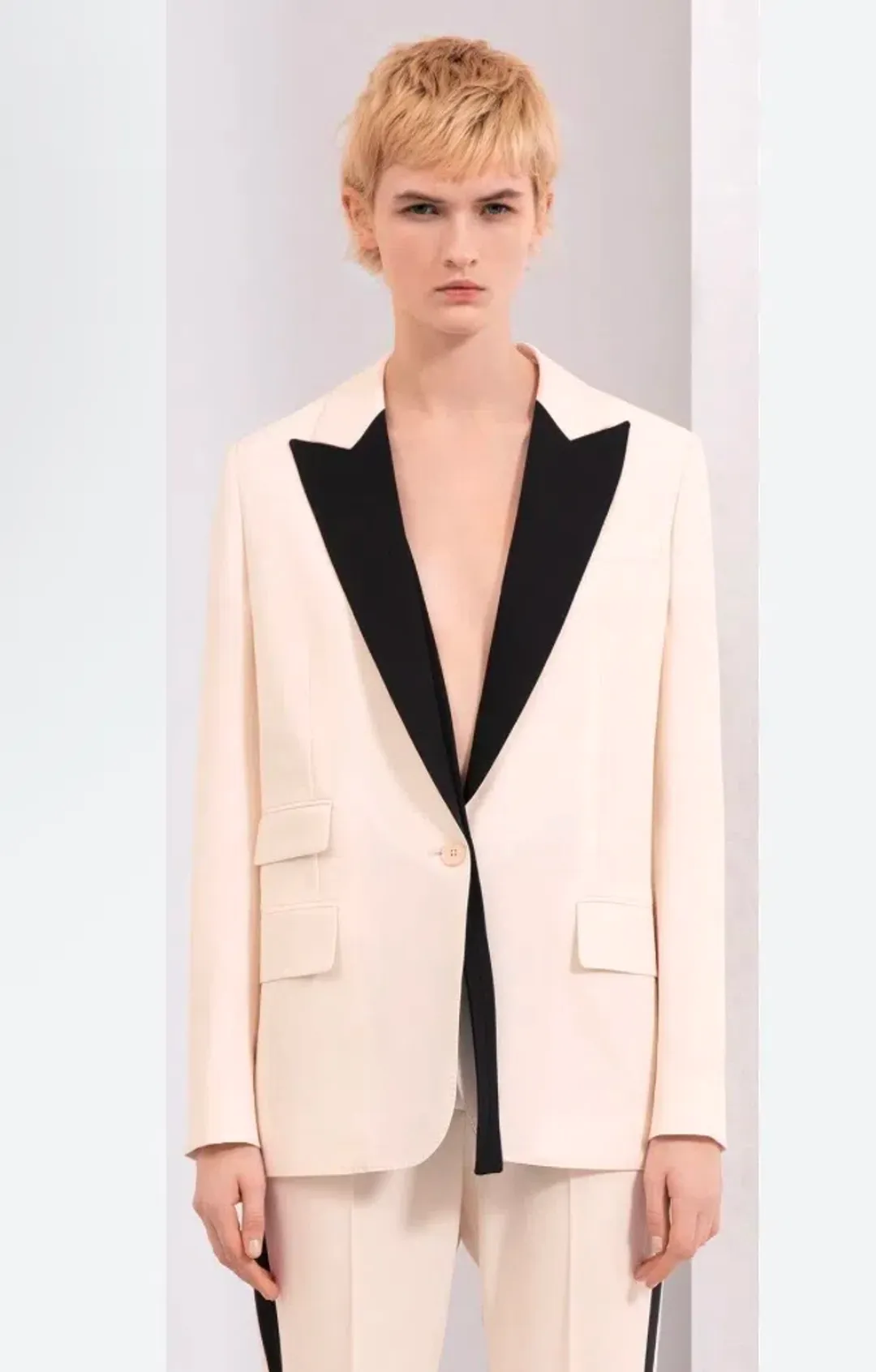 Stella McCartney Two-Piece Suit Cream/Black Size 12 for rent on The Volte - main image