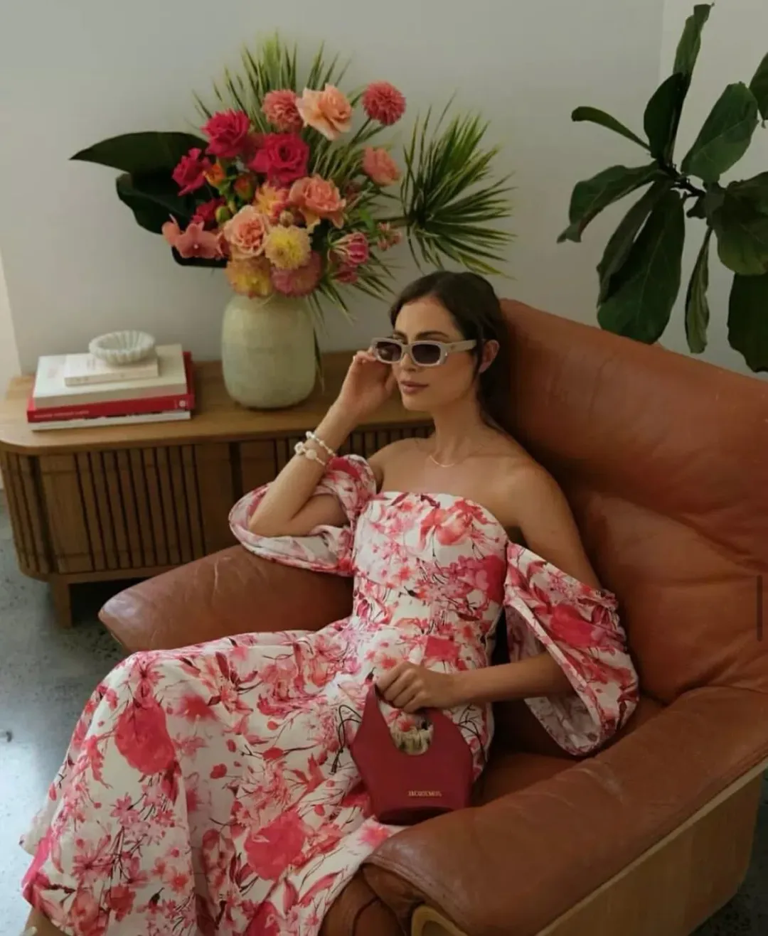 La Maison Talulah Dahlia Midi Dress Floral Size 10 for rent on The Volte - main image