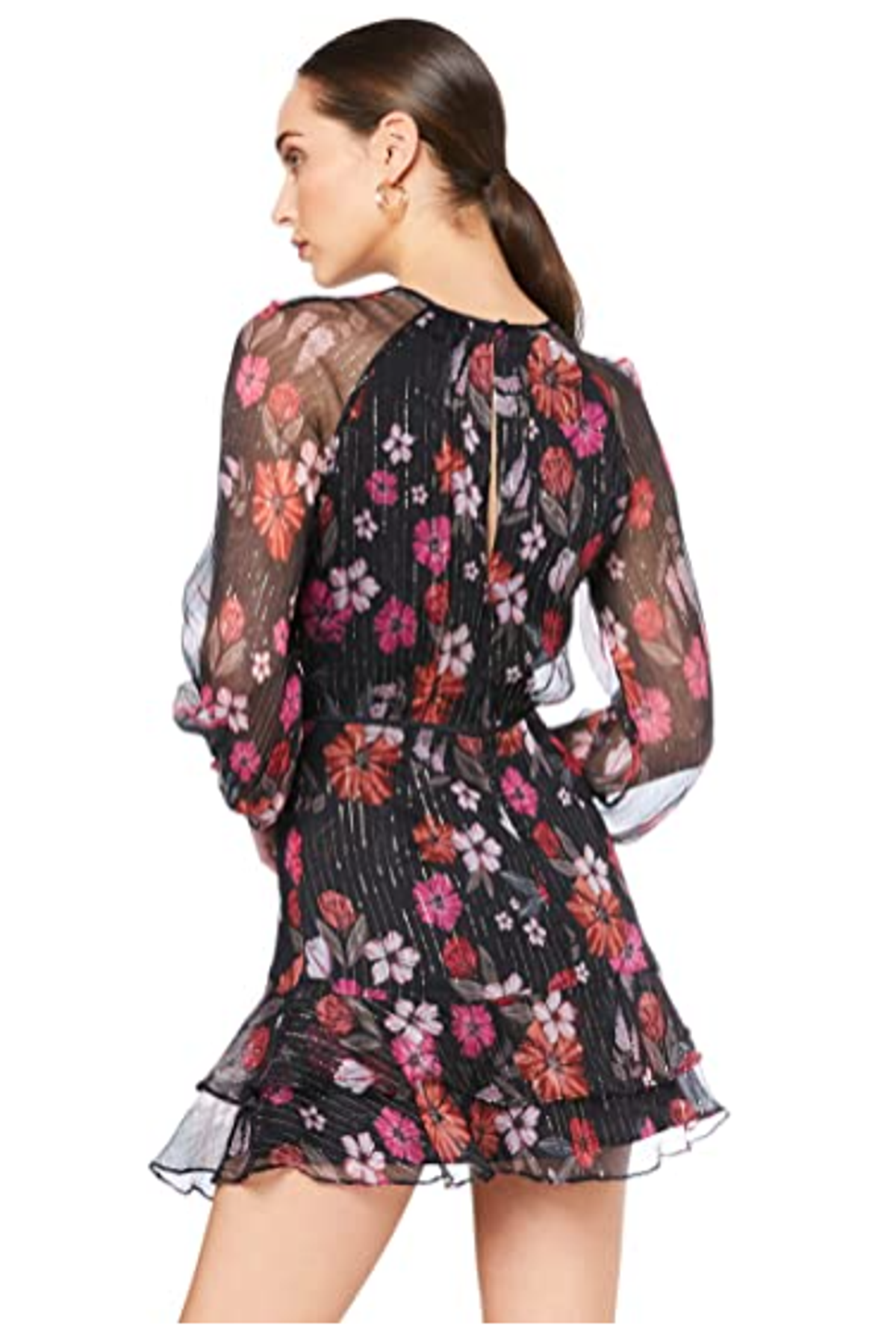 La Maison Talulah Wild Bloom Long Sleeve Mini Dress In Winter Size 6 - Image 4