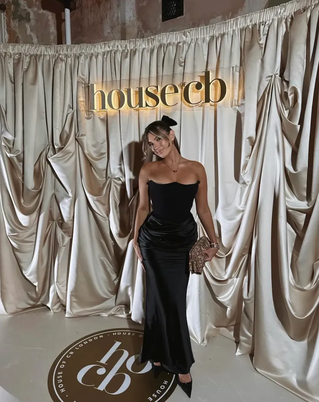 House Of CB Persephone Strapless Corset Dress Black Size XS / AU 6 for rent on The Volte - main image