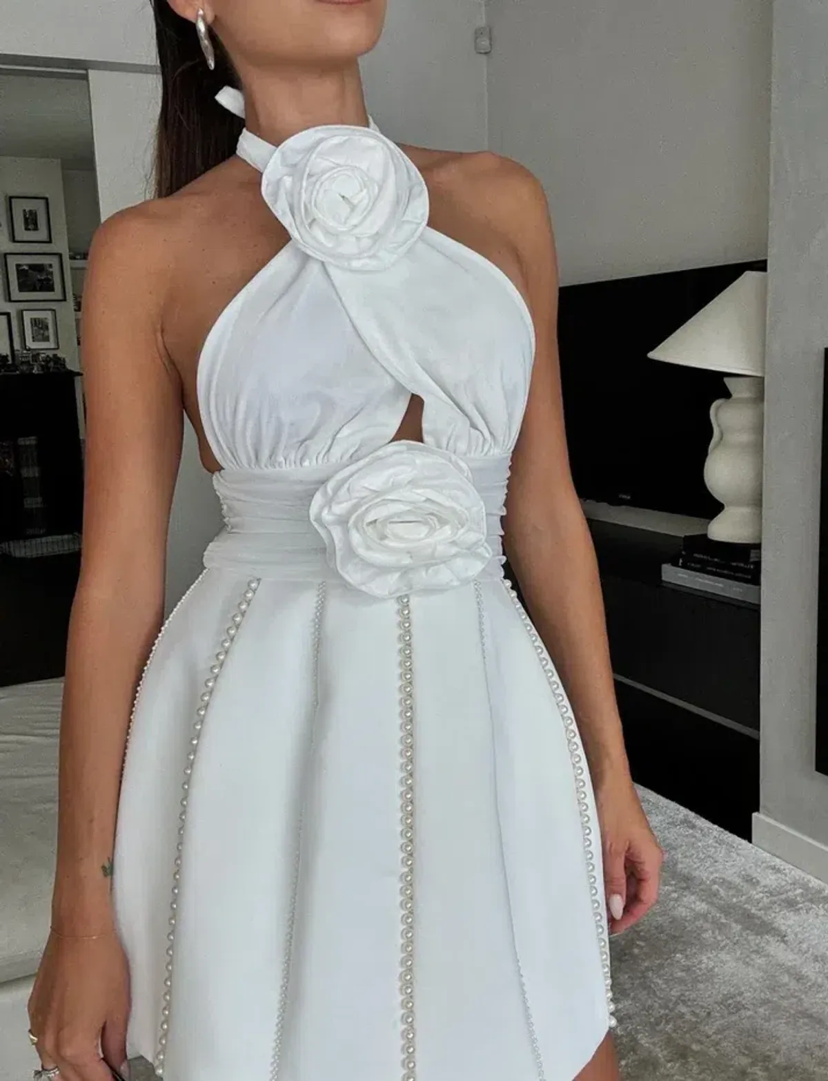 Eliya The Label Bethani Mini Dress White Size S / AU 8 - Image 10