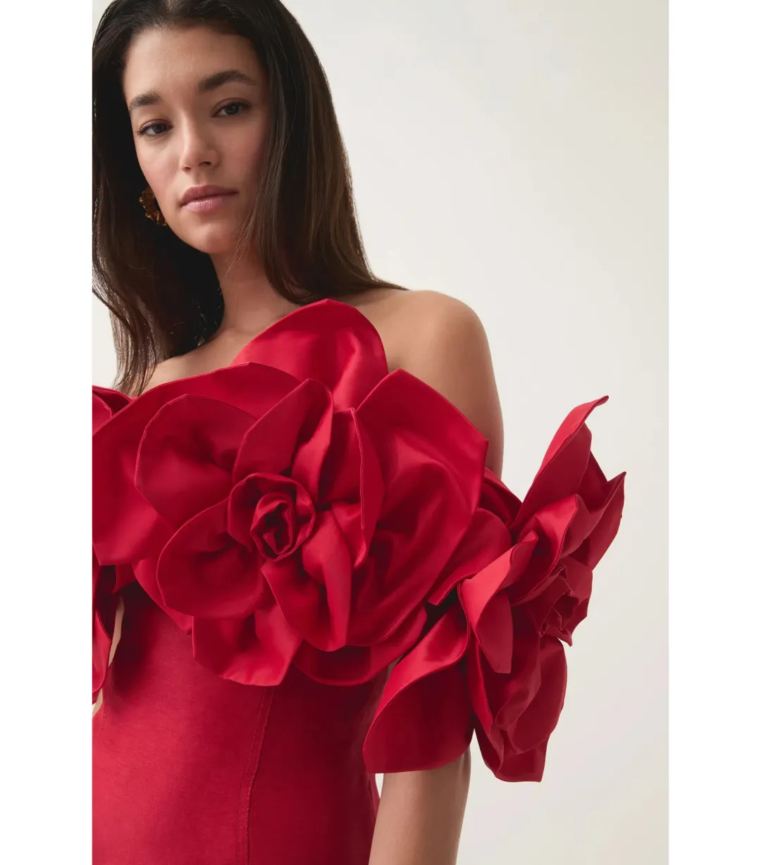 Aje Etta Mini Dress in Scarlet Red Size AU 10 for rent on The Volte - main image