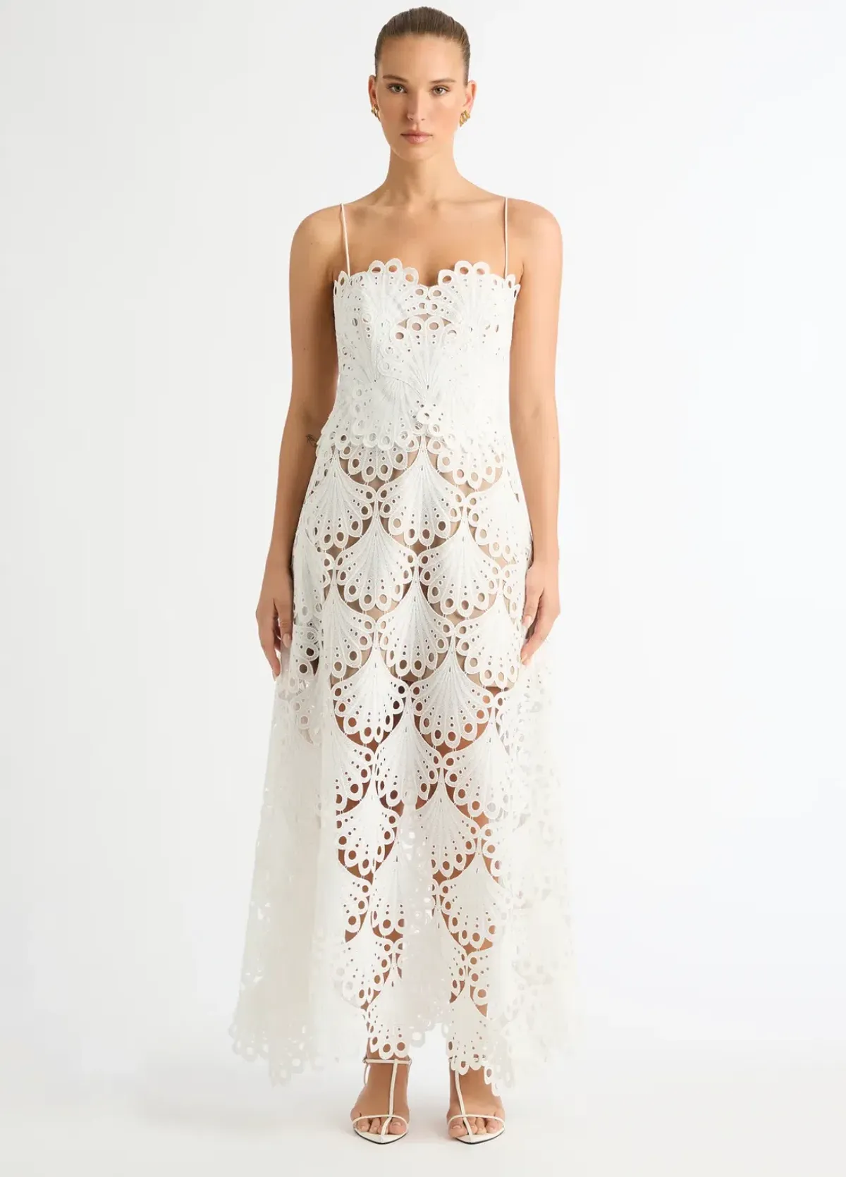 Sheike Ella Lace Maxi Dress White / Ivory Size 12 - Image 1
