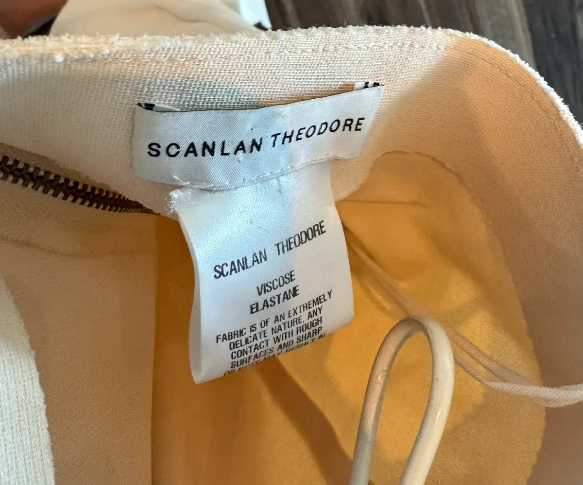 Scanlan Theodore Slip Split Dress Size 8 - Image 4