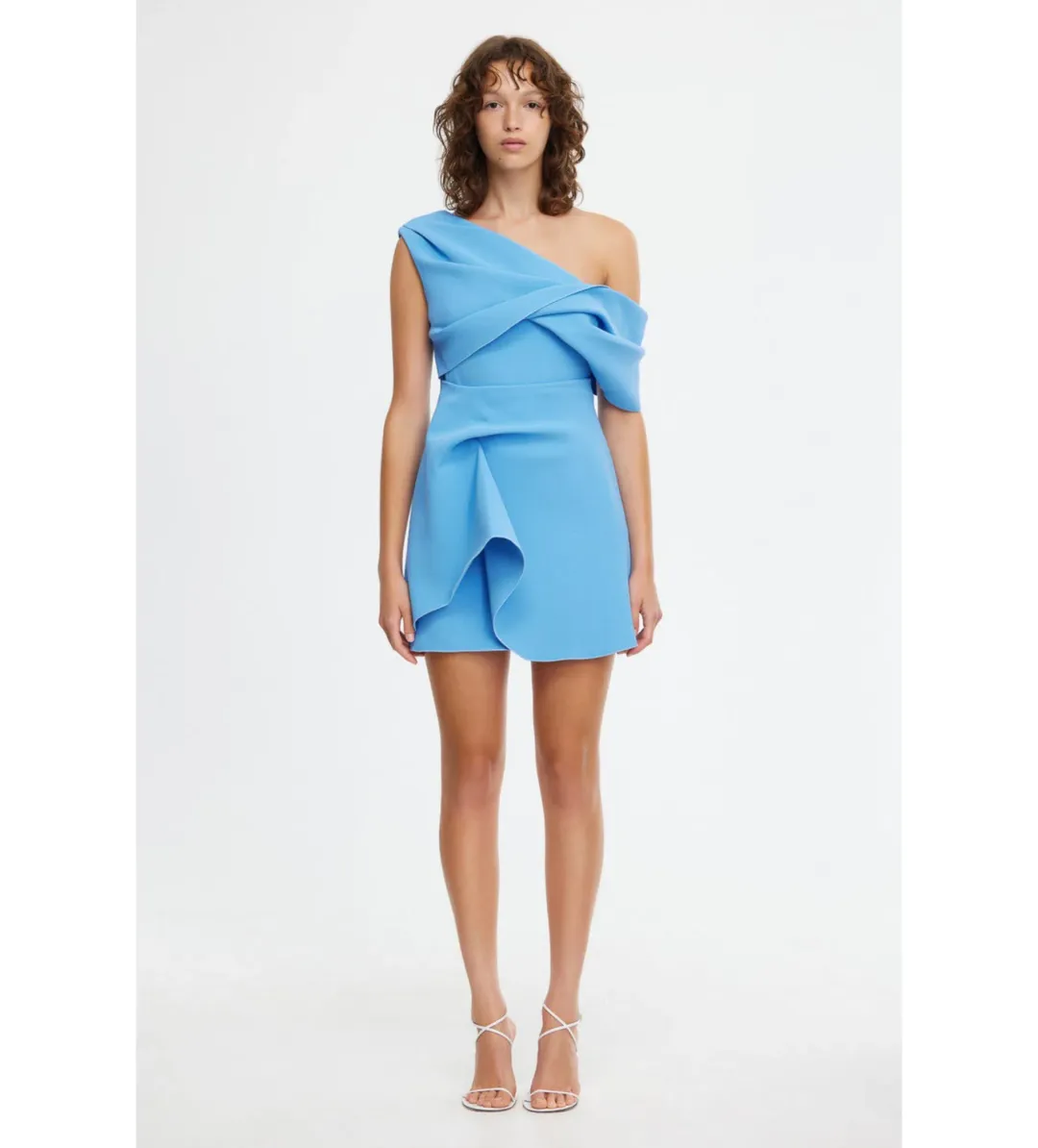 Acler Ashford Mini Dress - Blue - Size 8 for rent on The Volte - main image