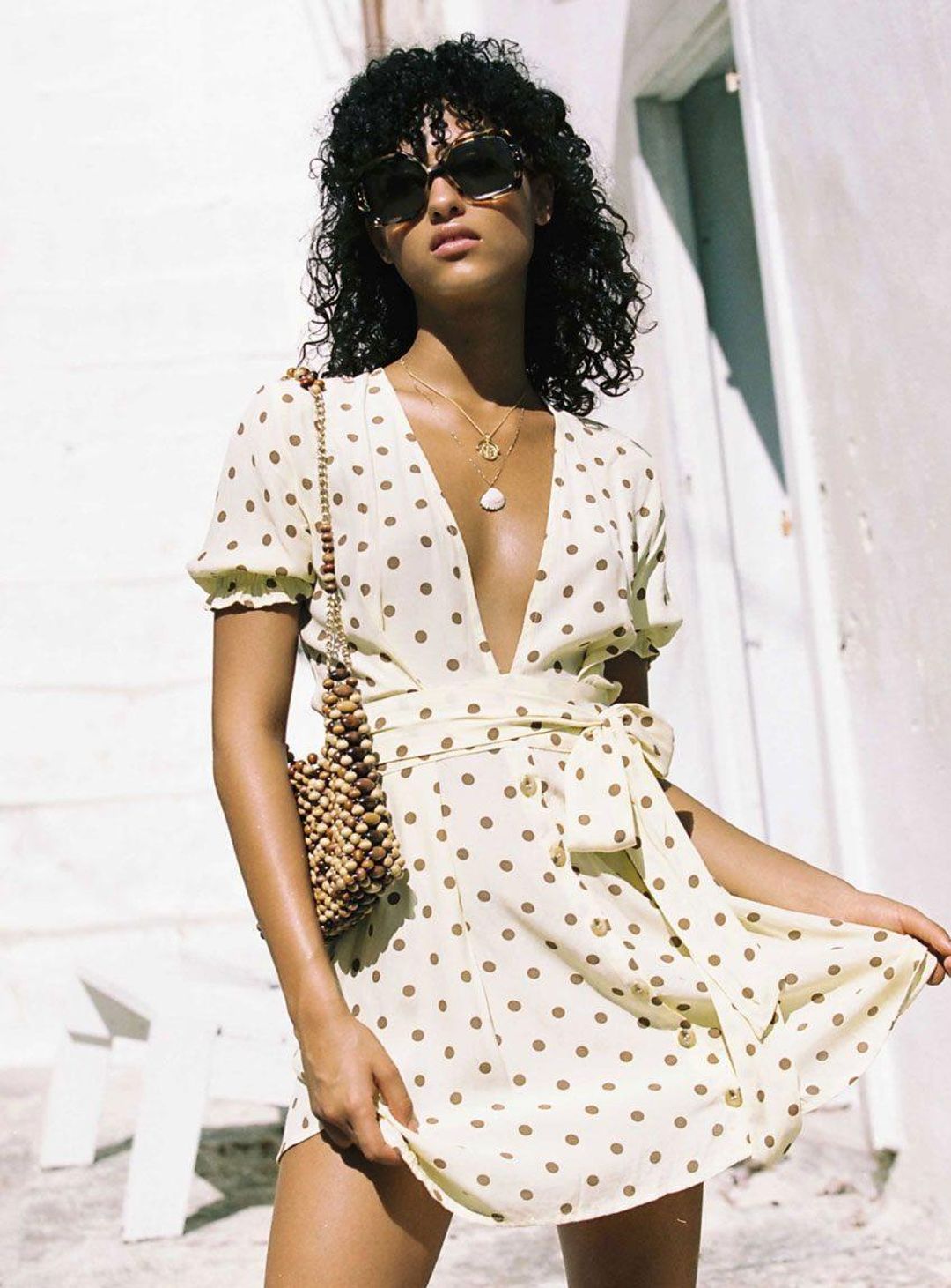 Faithfull the Brand, Vanelli Mini Dress Lemon Yellow Size 8 for rent on The Volte - main image