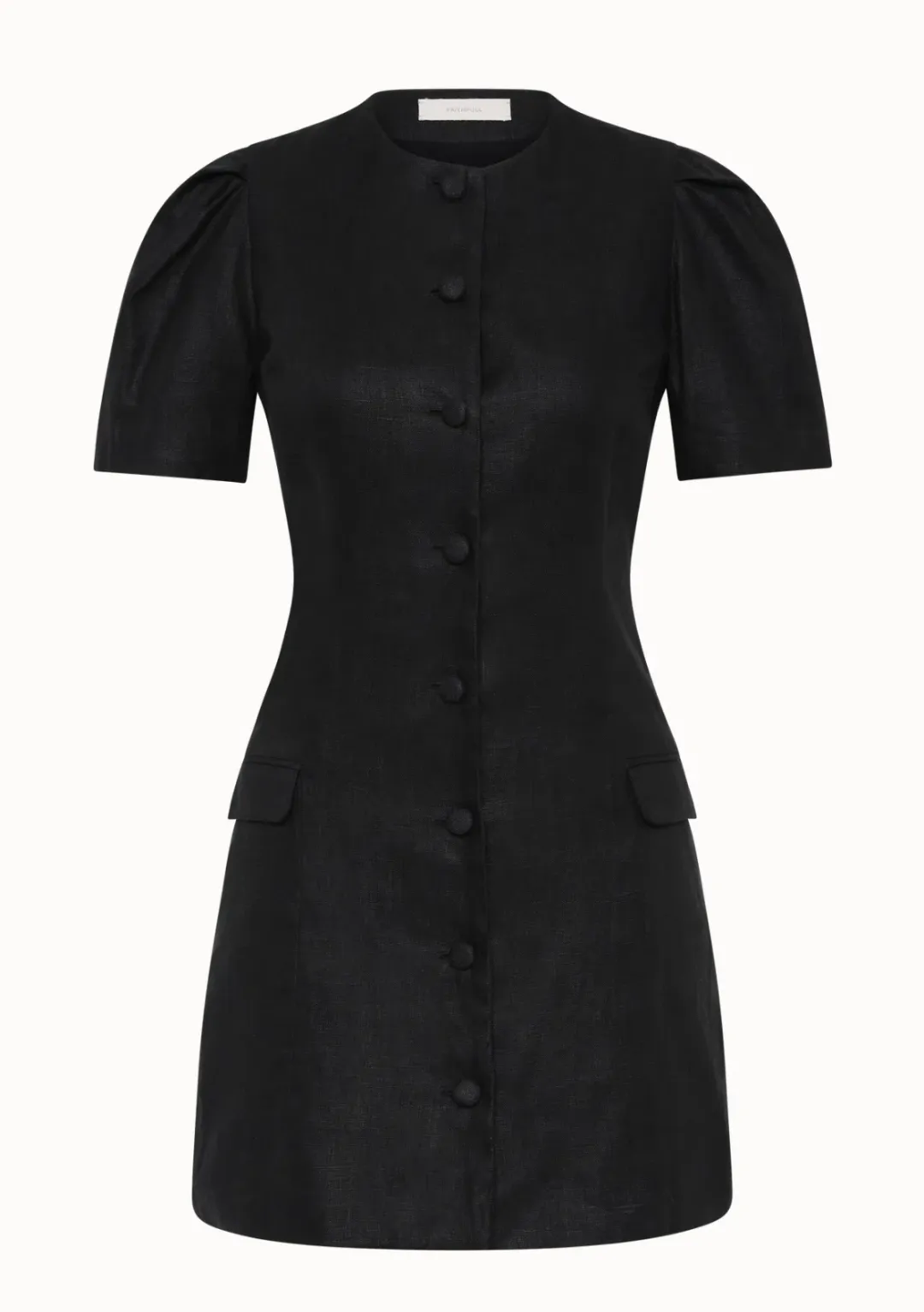 Faithfull the Brand Emma Mini Dress Black Size 10 for rent on The Volte - main image