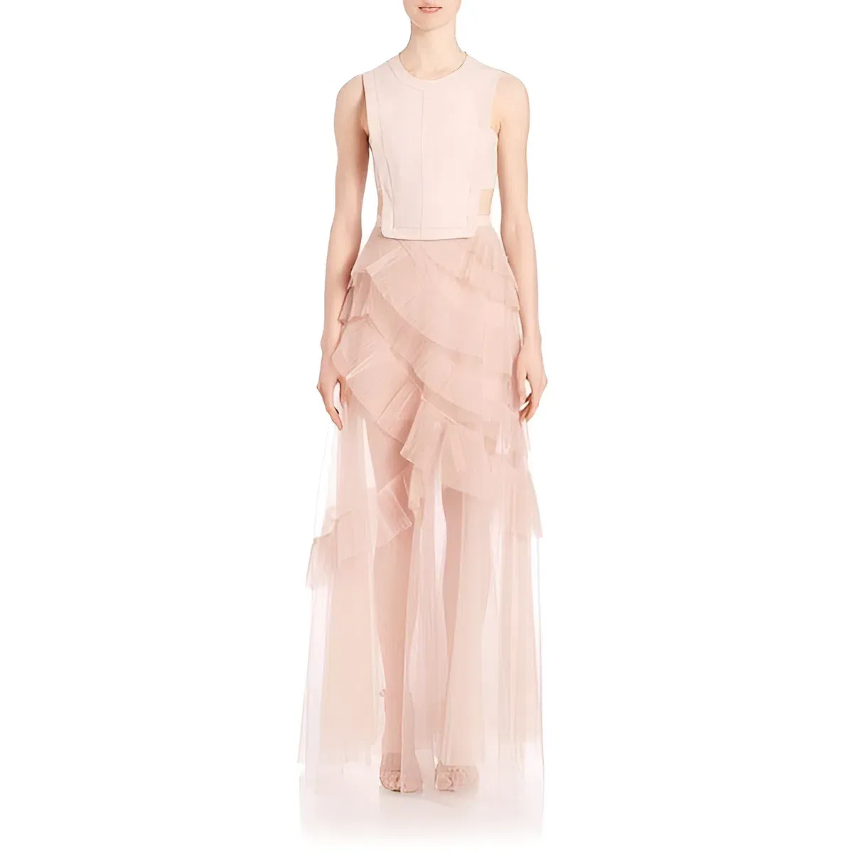 BCBGMAXAZRIA Avalon Gown Blush Size 0 / AU 6 - Image 1