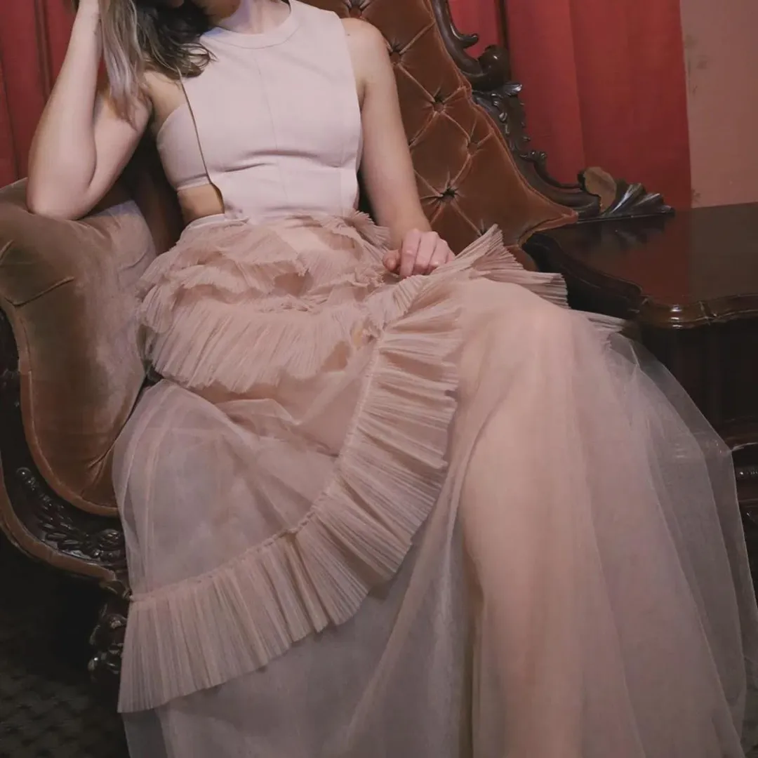 BCBGMAXAZRIA Avalon Gown Blush Size 0 / AU 6 for rent on The Volte - main image