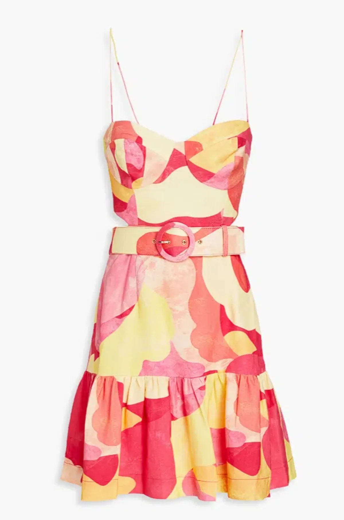 Rebecca Vallance Toretta Cut Out Mini Dress Print Size AU 8 - Image 3