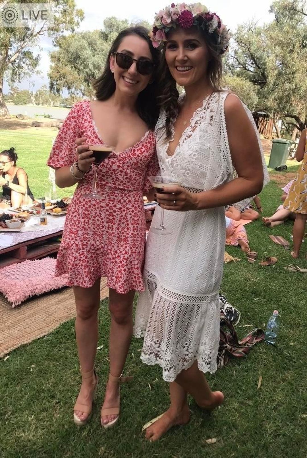 Kookai Red floral dress 6 for rent on The Volte - main image