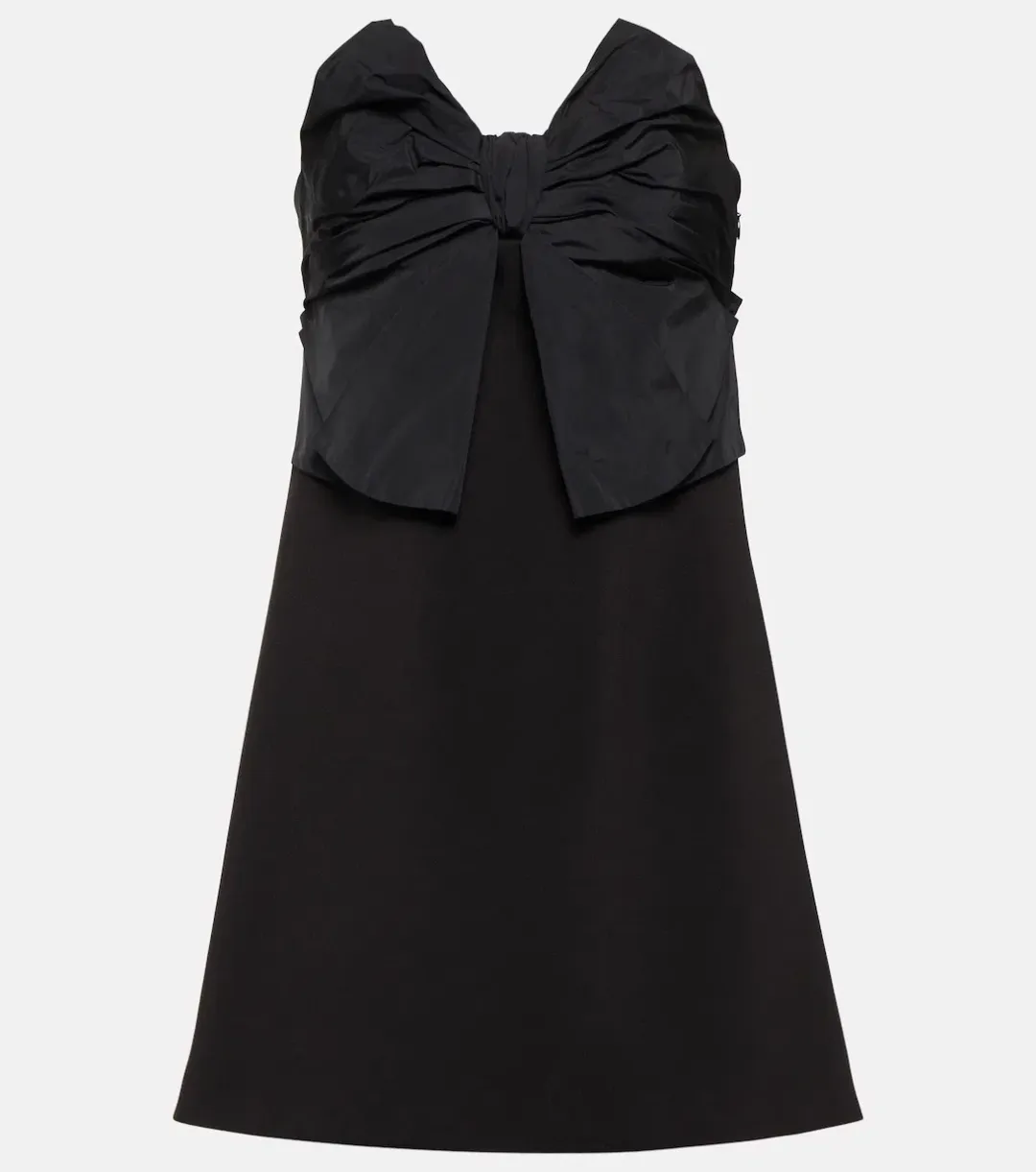 Red Valentino Strapless Bow Mini Dress Black Size 12 for rent on The Volte - main image