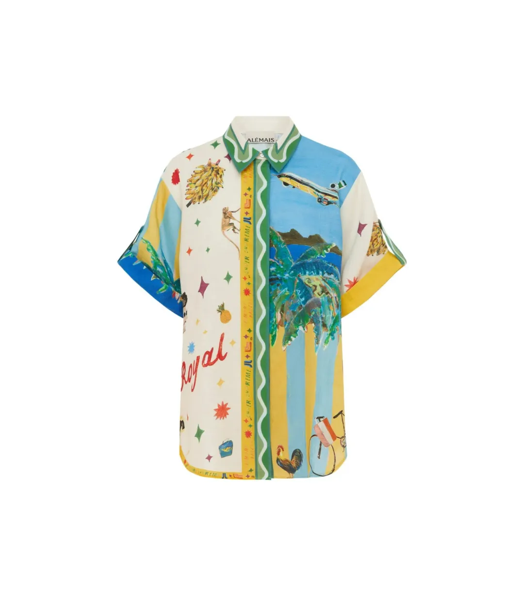 Alémais All Aboard Shirt and Skirt Multi Size AU 16  for rent on The Volte - main image