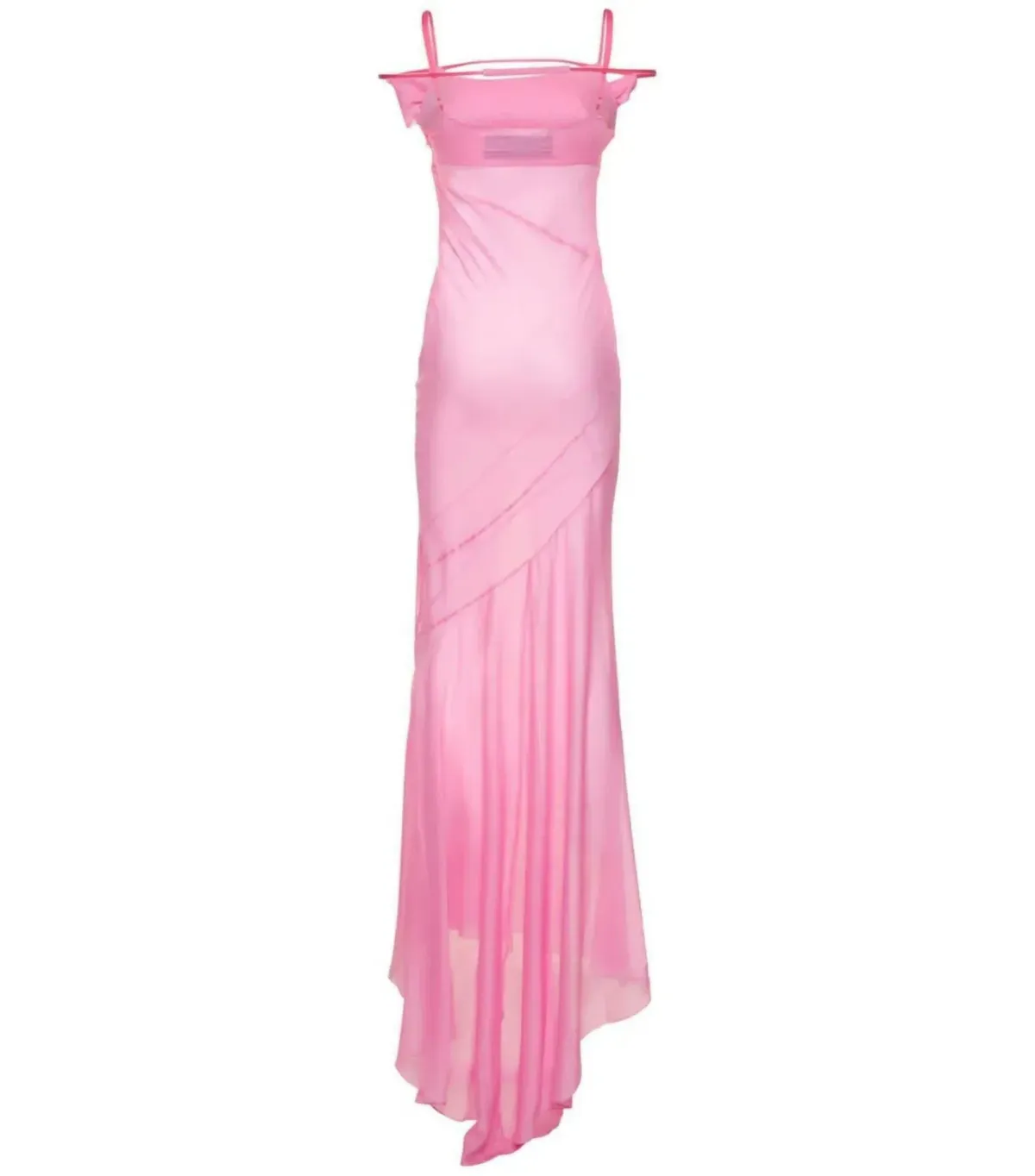 Jacquemus La Robe Draggiu Maxi Dress in Pink Size AU 12 - Image 6