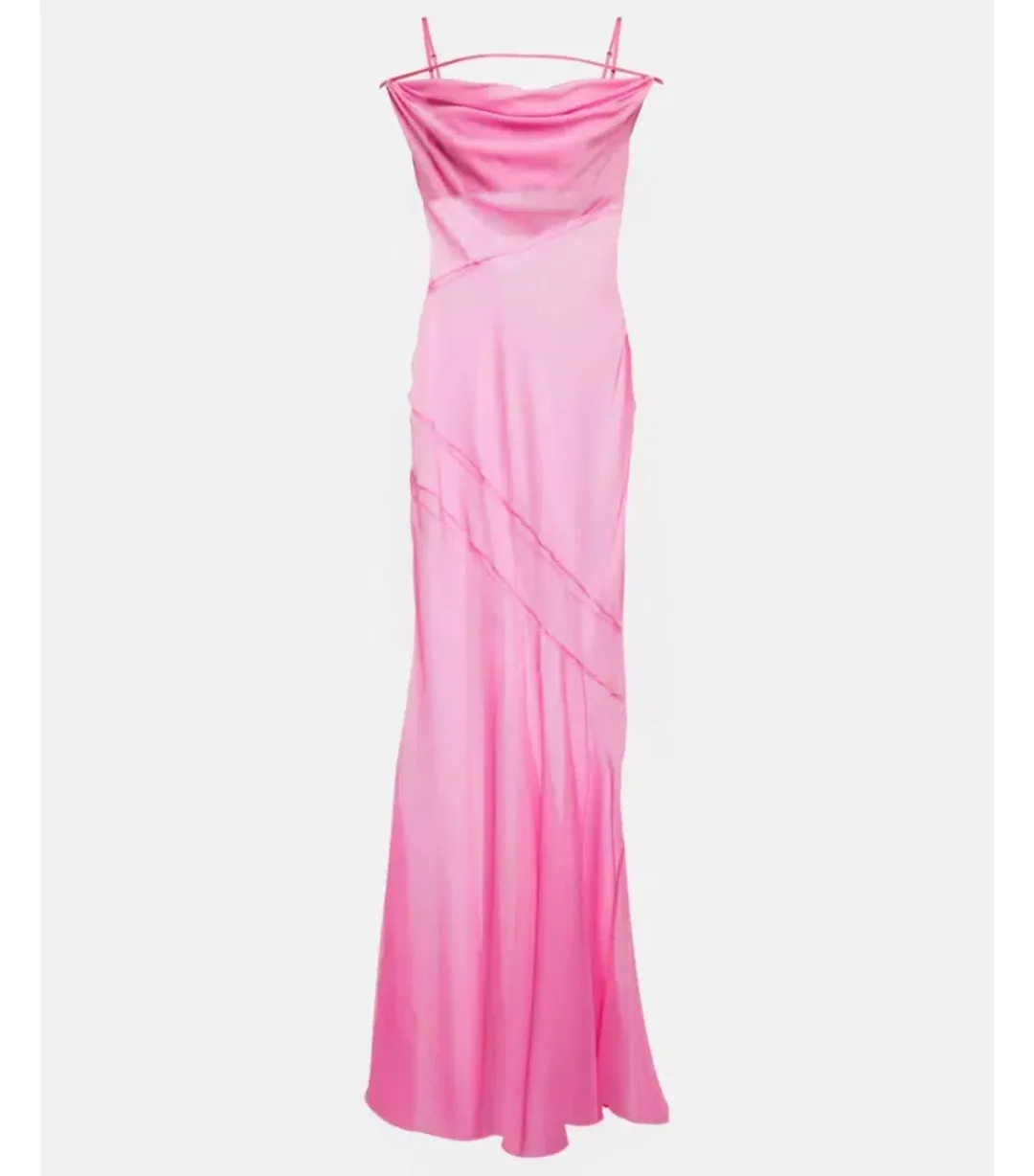 Jacquemus La Robe Draggiu Maxi Dress in Pink Size AU 12 for rent on The Volte - main image