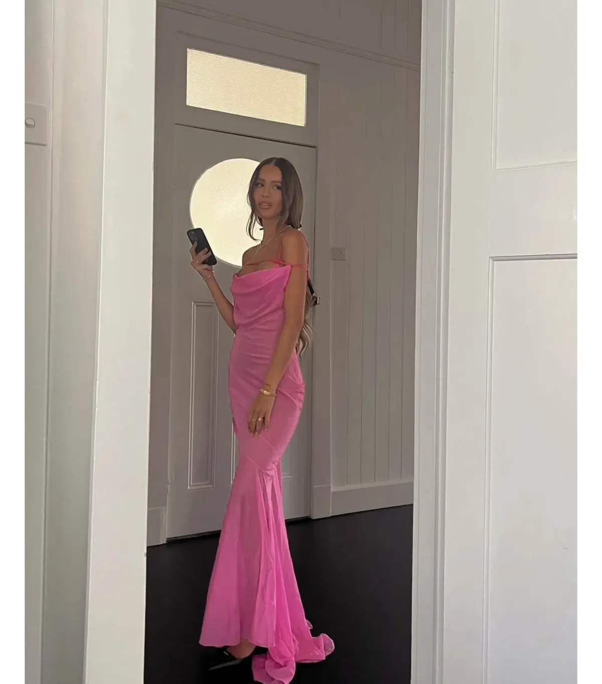 Jacquemus La Robe Draggiu Maxi Dress in Pink Size AU 12 - Image 4