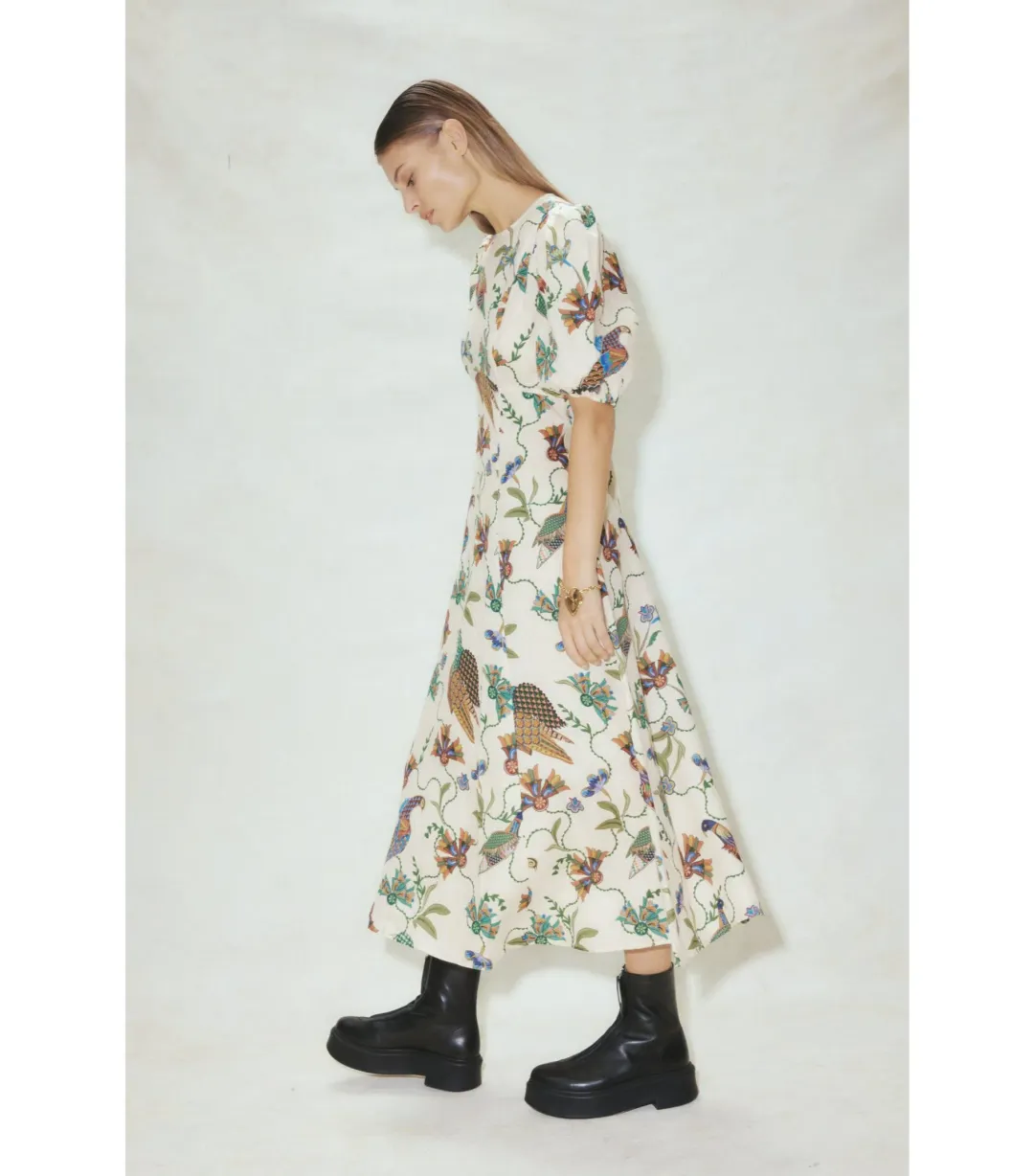 Alémais Birdie Midi Dress Print Size AU 14 for rent on The Volte - main image