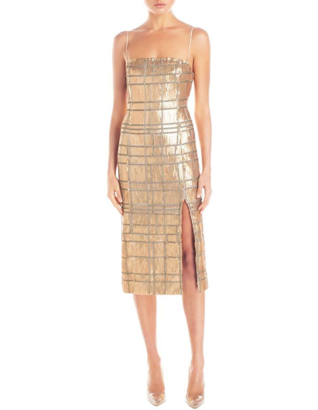 Misha Yvette Sequin Dress Size 8 for rent on The Volte - main image