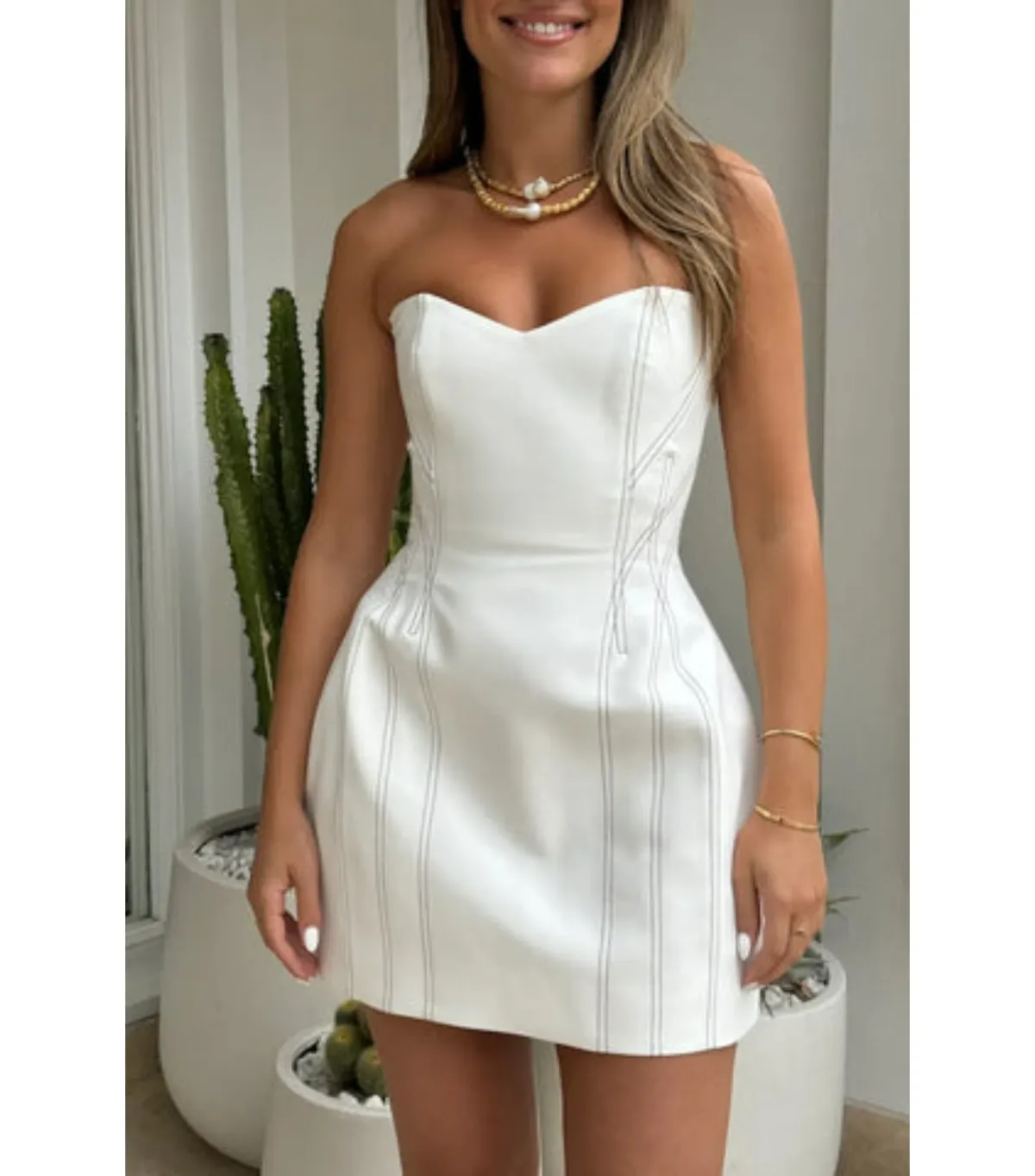 Camilla and Marc Theia Dress in Cream Size AU 6 - Image 5