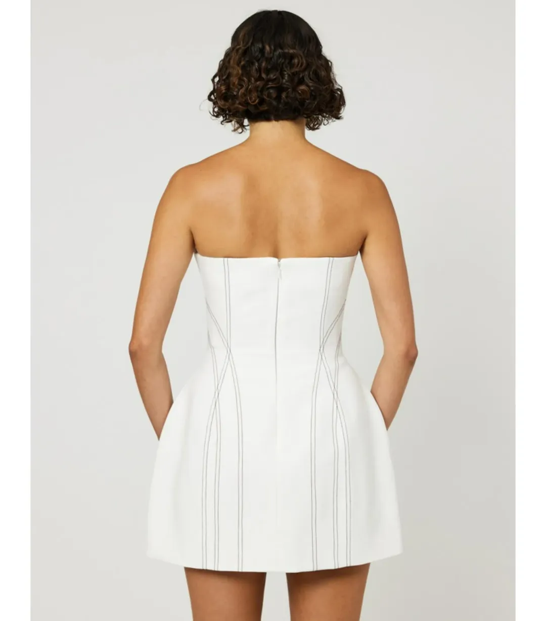 Camilla and Marc Theia Dress in Cream Size AU 6 for rent on The Volte - main image