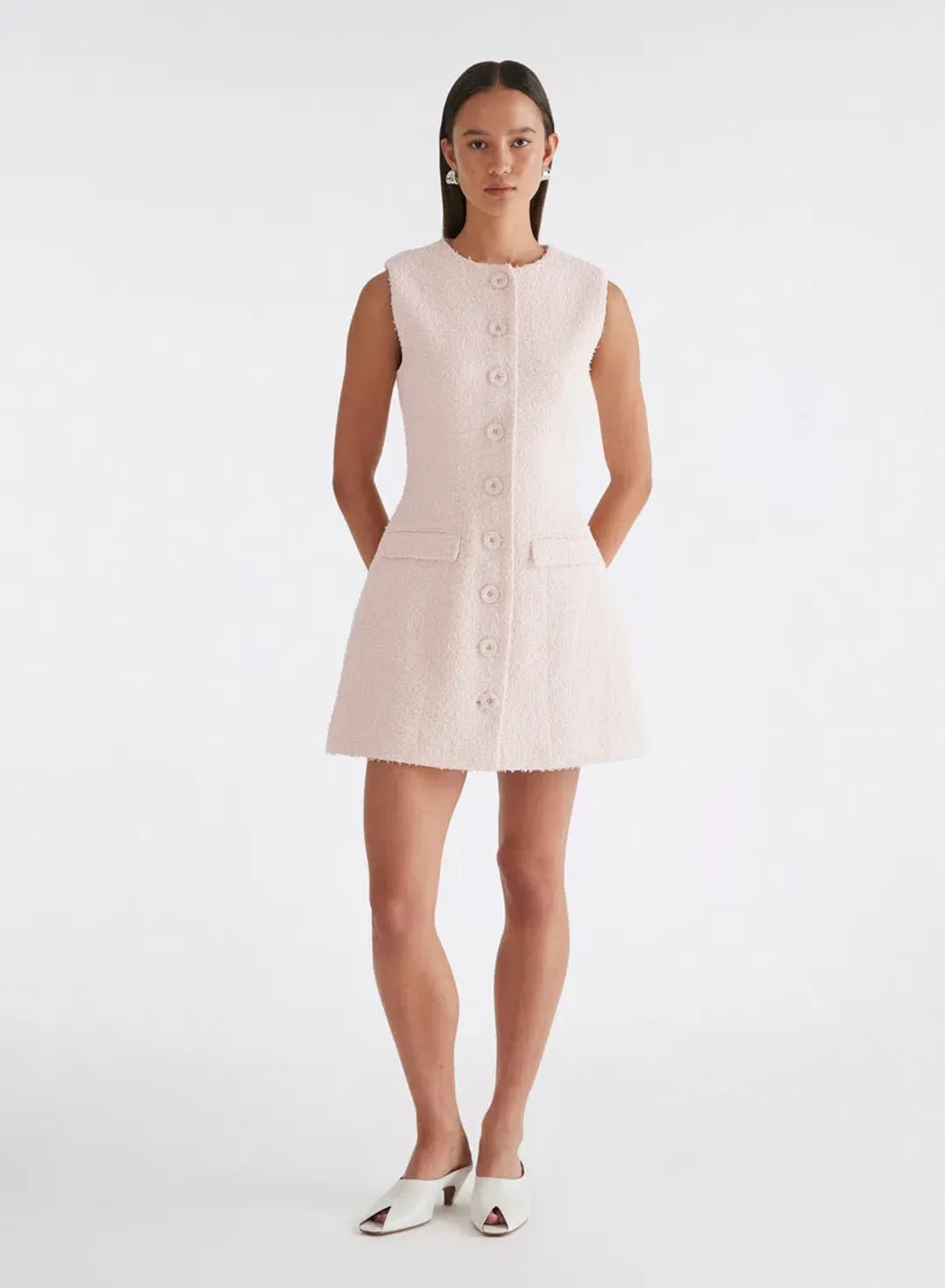 Anna Quan The Sofia Dress in Blush Size AU 6  for rent on The Volte - main image