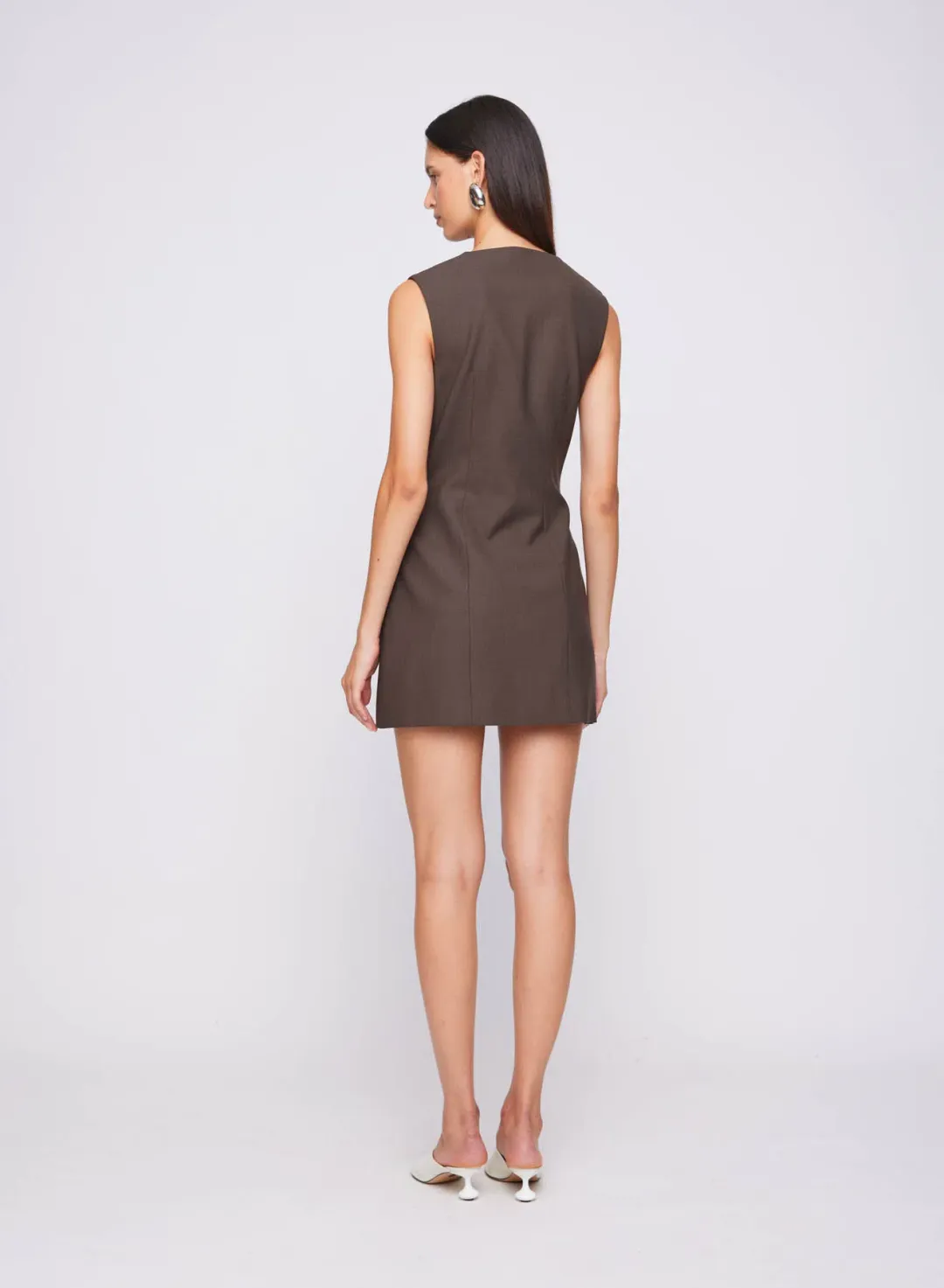 Anna Quan The Sofia Dress in Chocolate Size AU 6  for rent on The Volte - main image