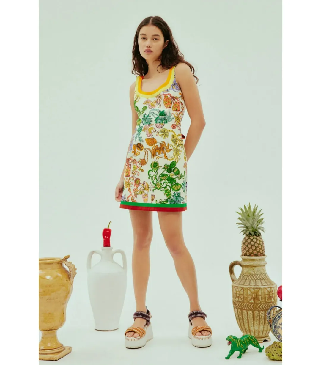 Alemais Fiesta Mini Dress Multi Size AU 12 for rent on The Volte - main image