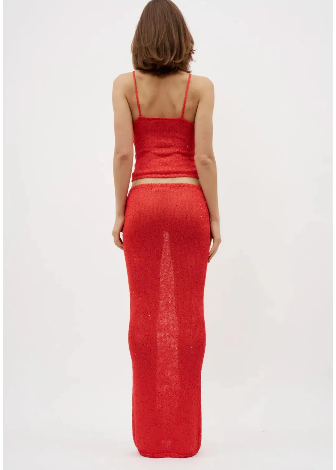 Asta Resort Carolina Camisole Set in Rossa Sequin Size XS / AU 6 for rent on The Volte - main image