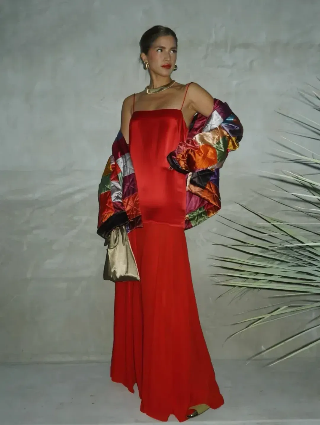 Shona Joy Moraya Dropped Waist Maxi Dress Chili Size AU 12 for rent on The Volte - main image